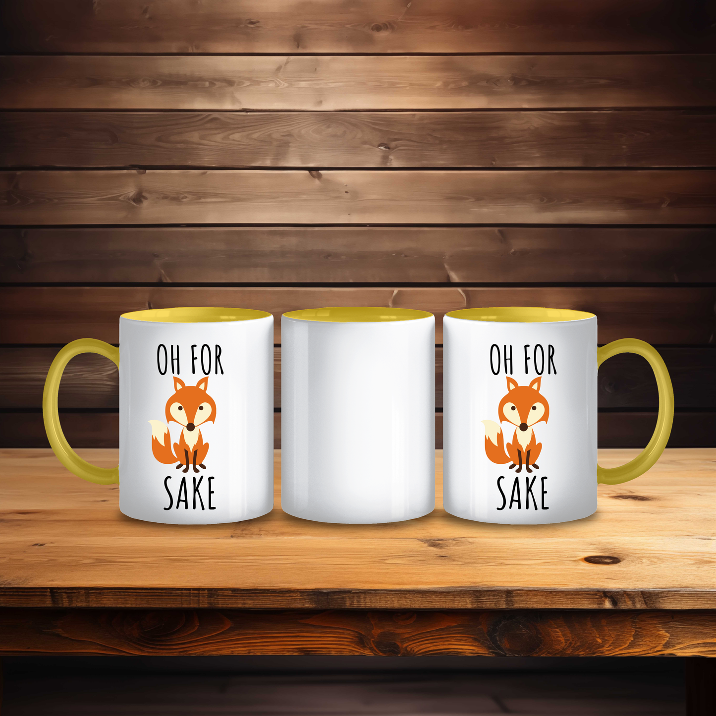 Oh Fox Sake Mug Design 2