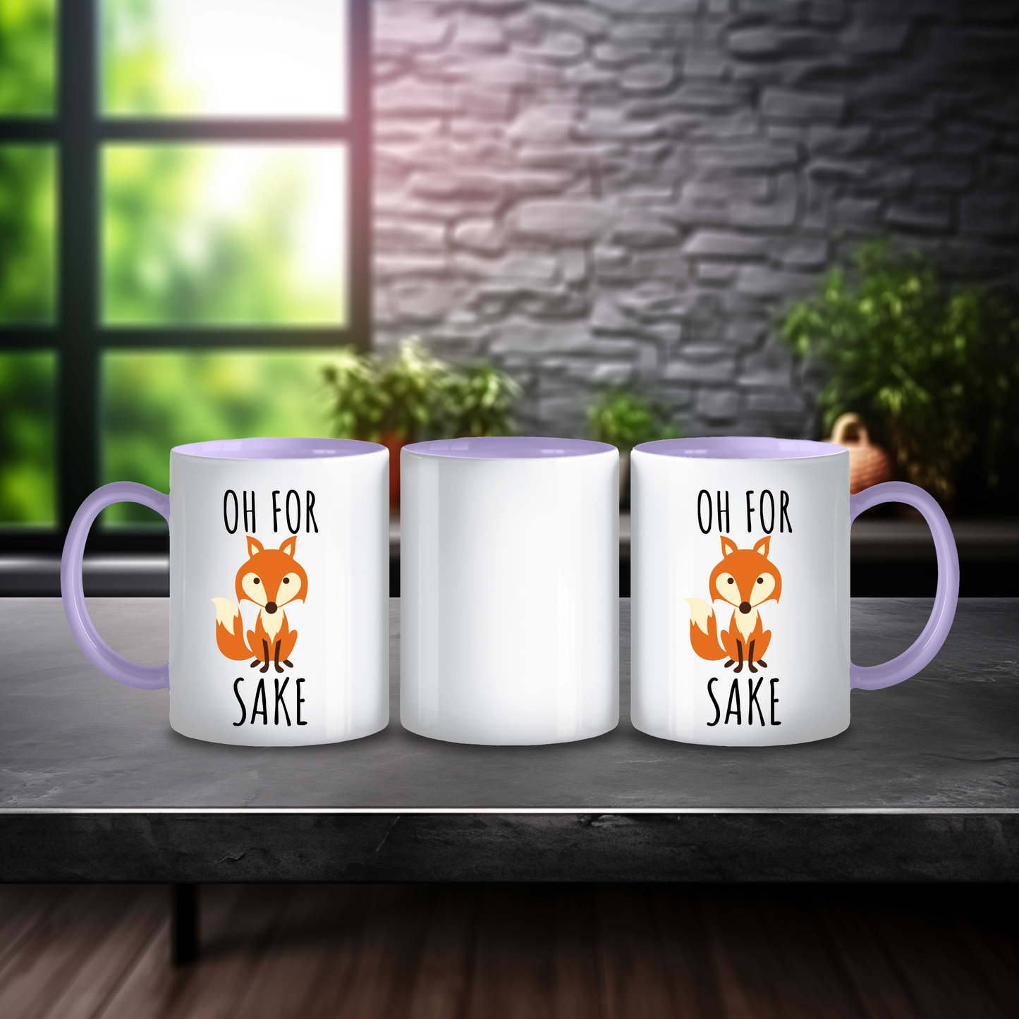 Oh Fox Sake Mug Design 2