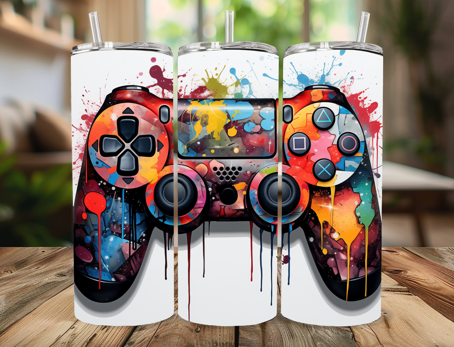 Gaming Controller Skinny Tumbler