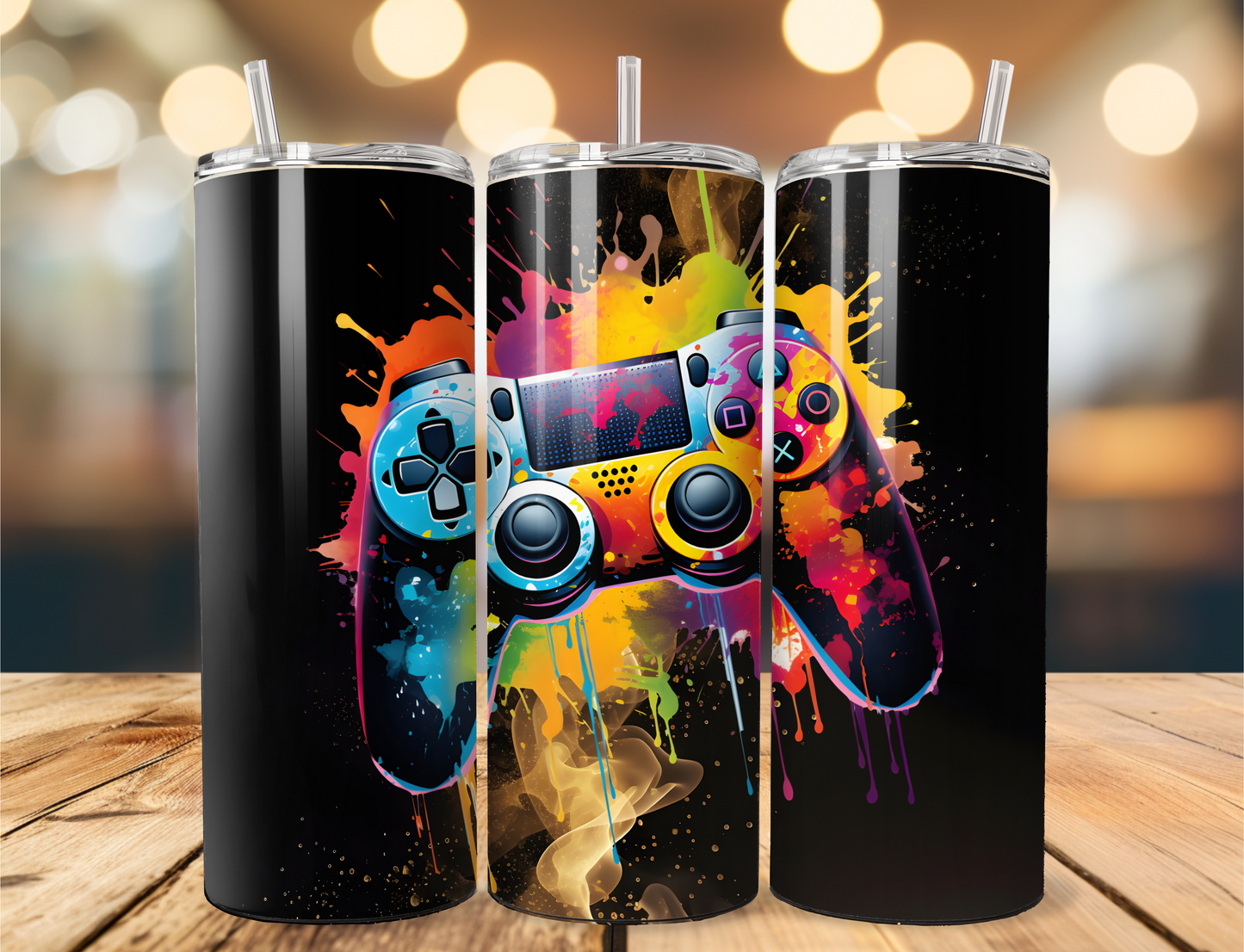 Gaming Controller Skinny Tumbler