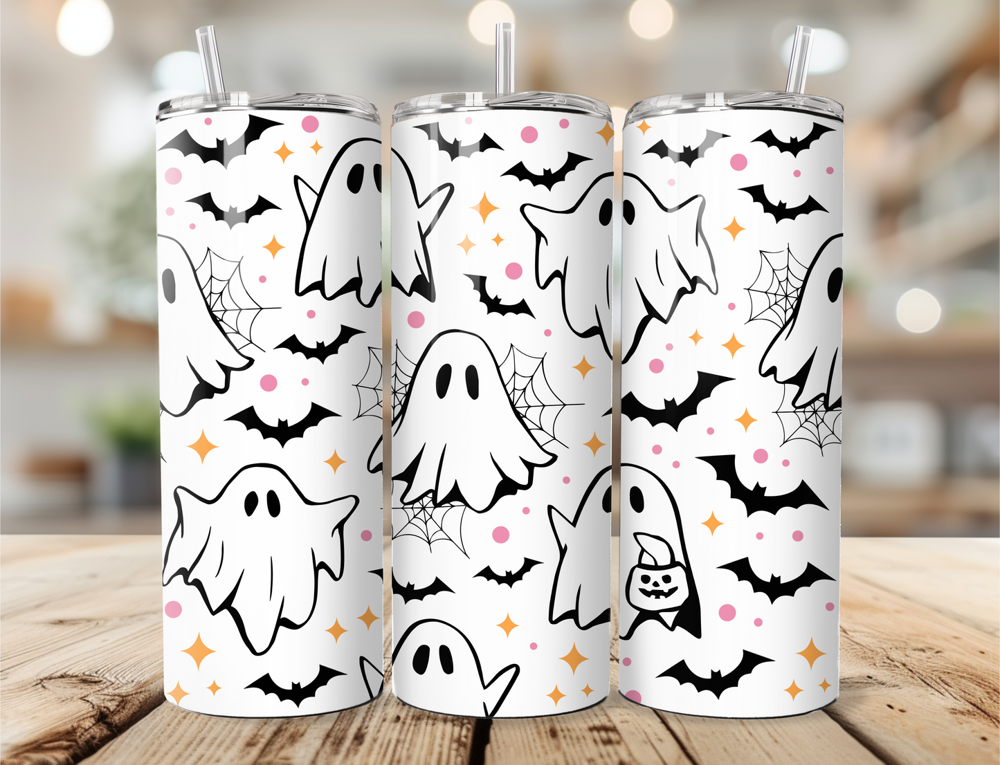 Cute Ghost Skinny Tumbler