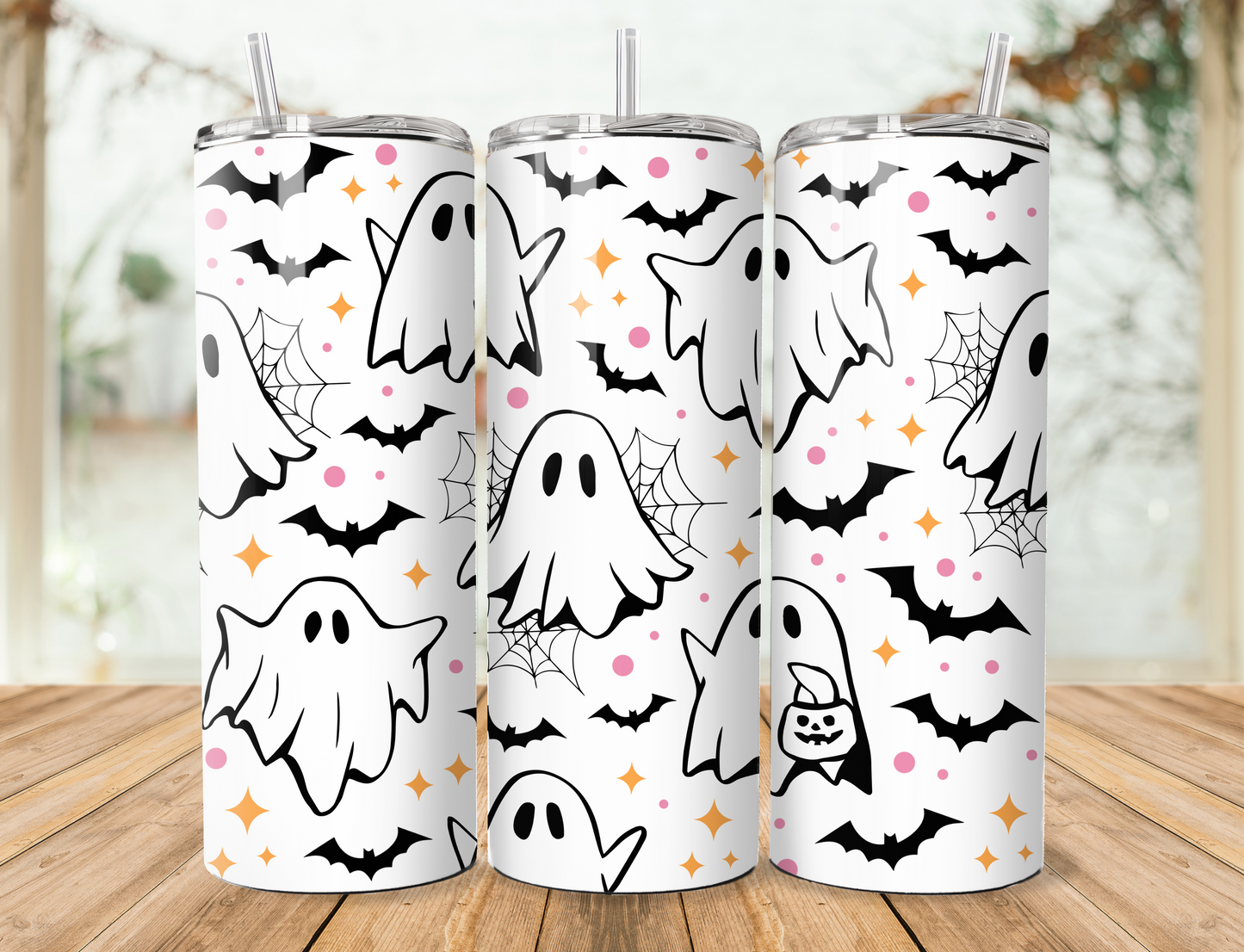 Cute Ghost Skinny Tumbler