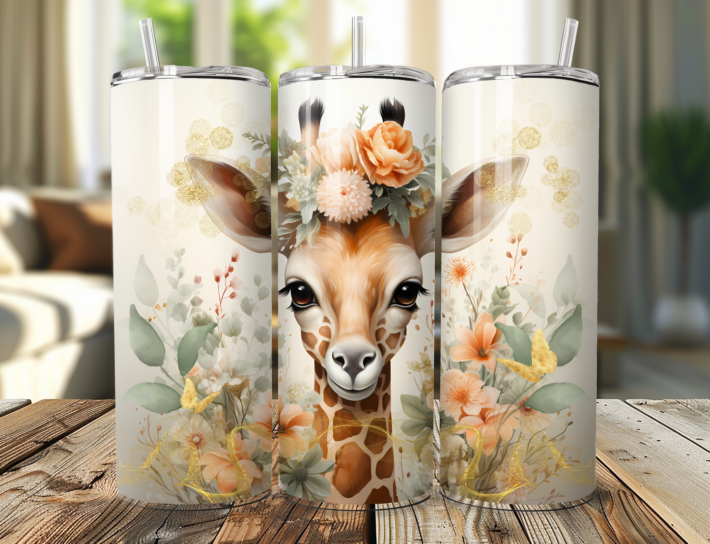Giraffe Skinny Tumbler