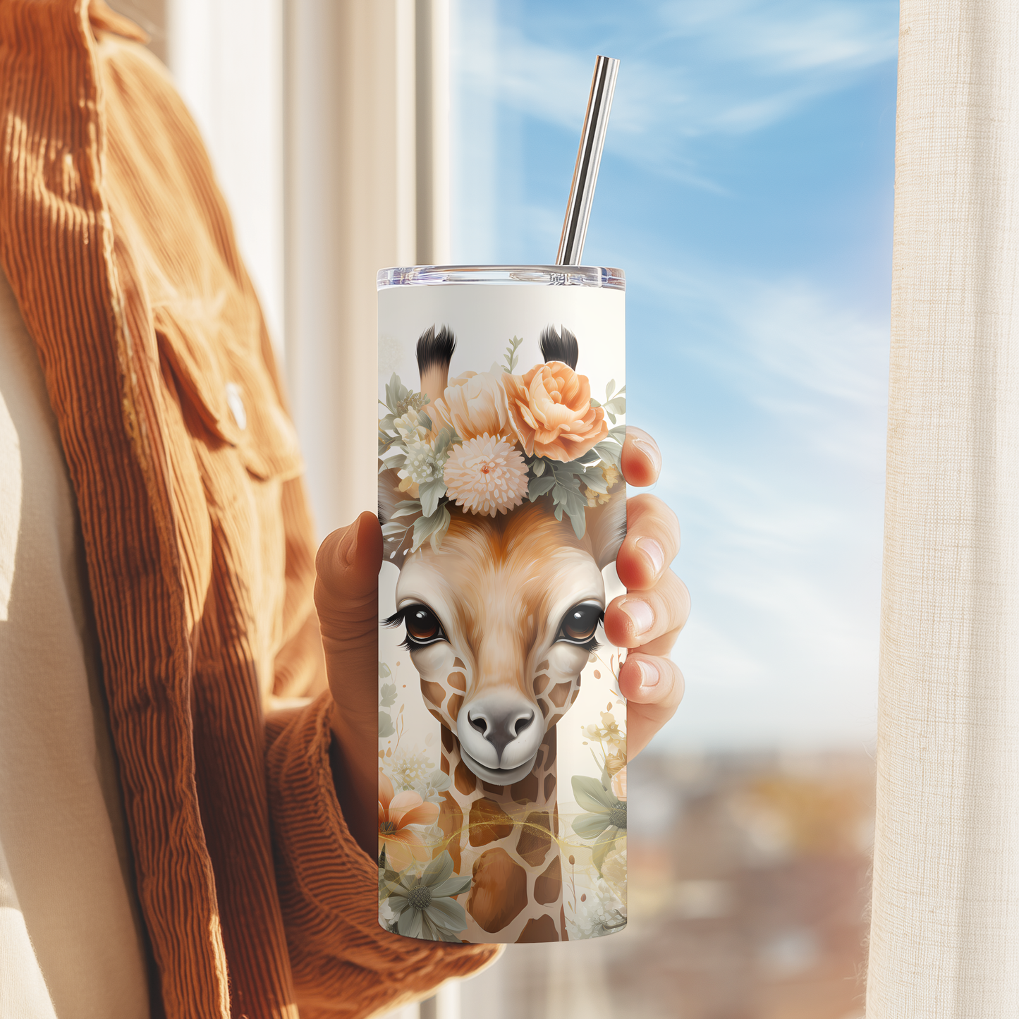 Giraffe Skinny Tumbler