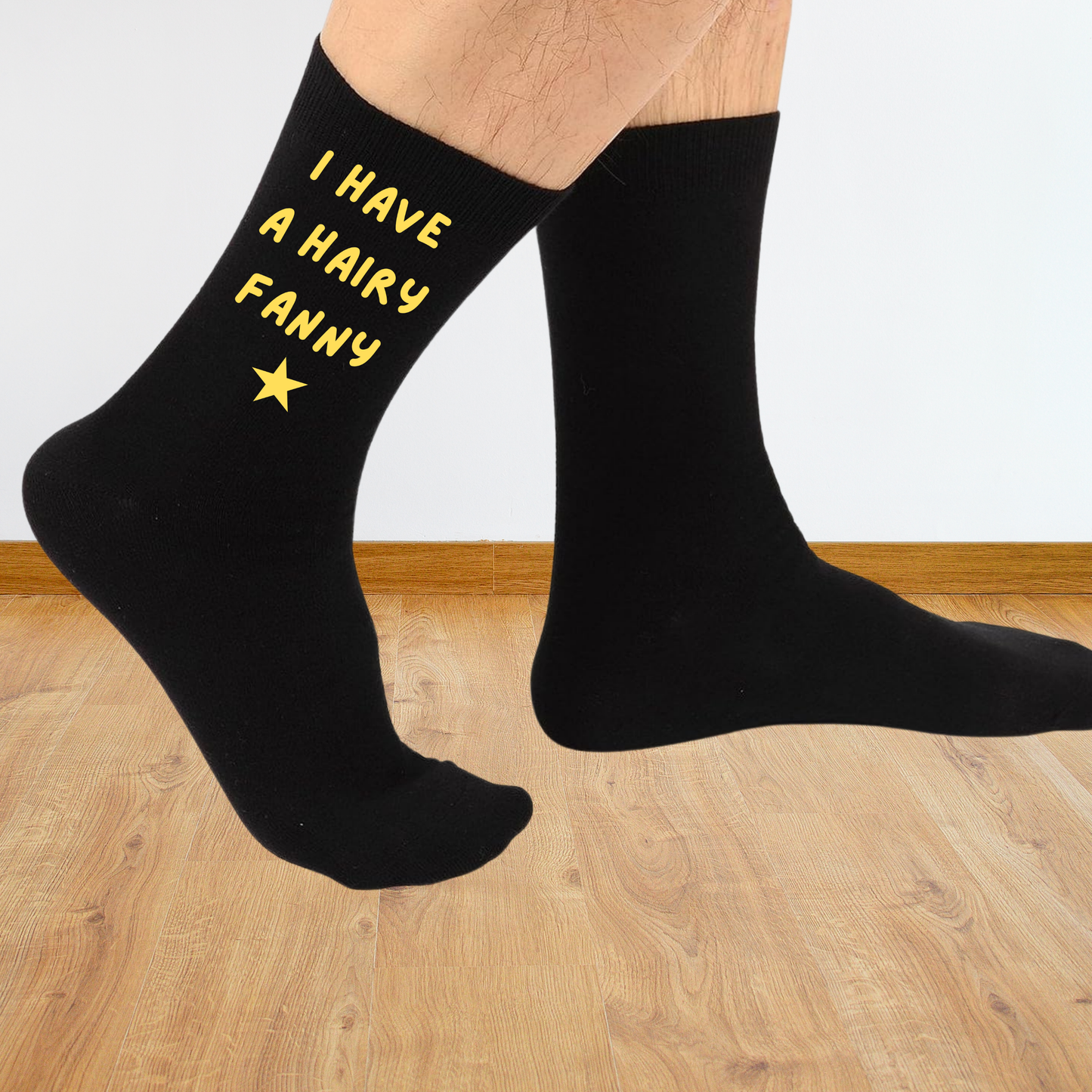 I have a hairy f*nny Funny Printed Socks