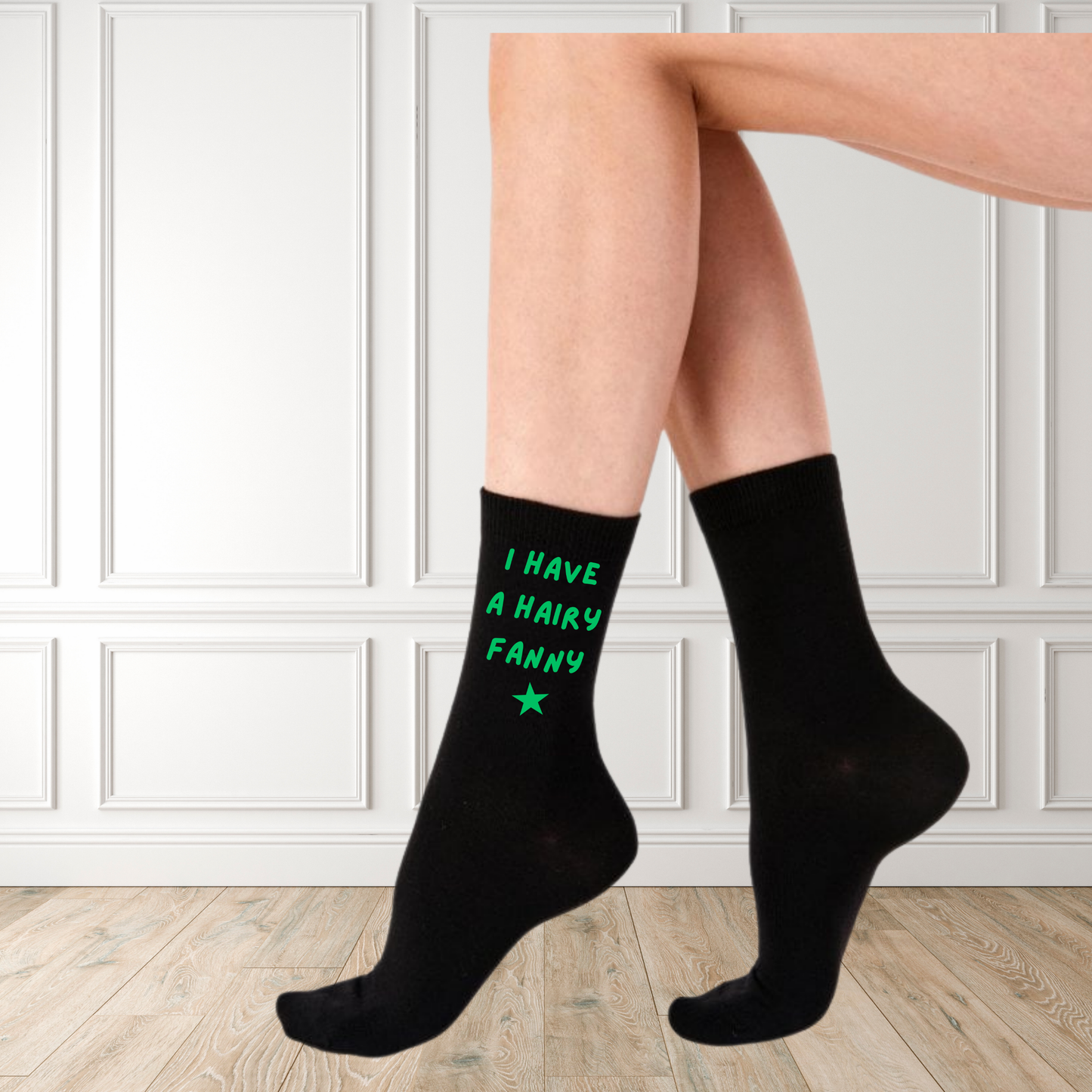 I have a hairy f*nny Funny Printed Socks