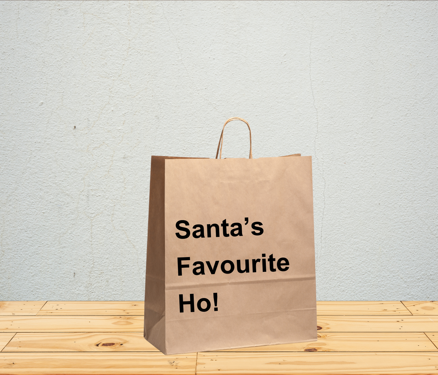 Funny Gift Bag – “Santa’s Favourite Ho!”