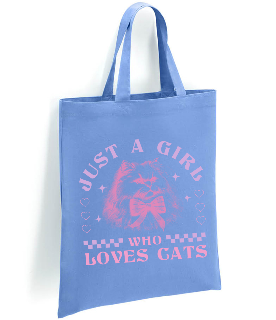 Just a Girl Who Loves Cats Tote Bag