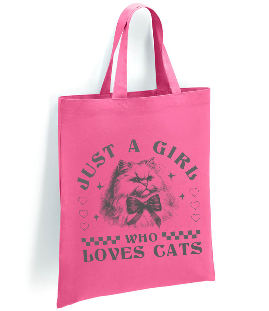 Just a Girl Who Loves Cats Tote Bag