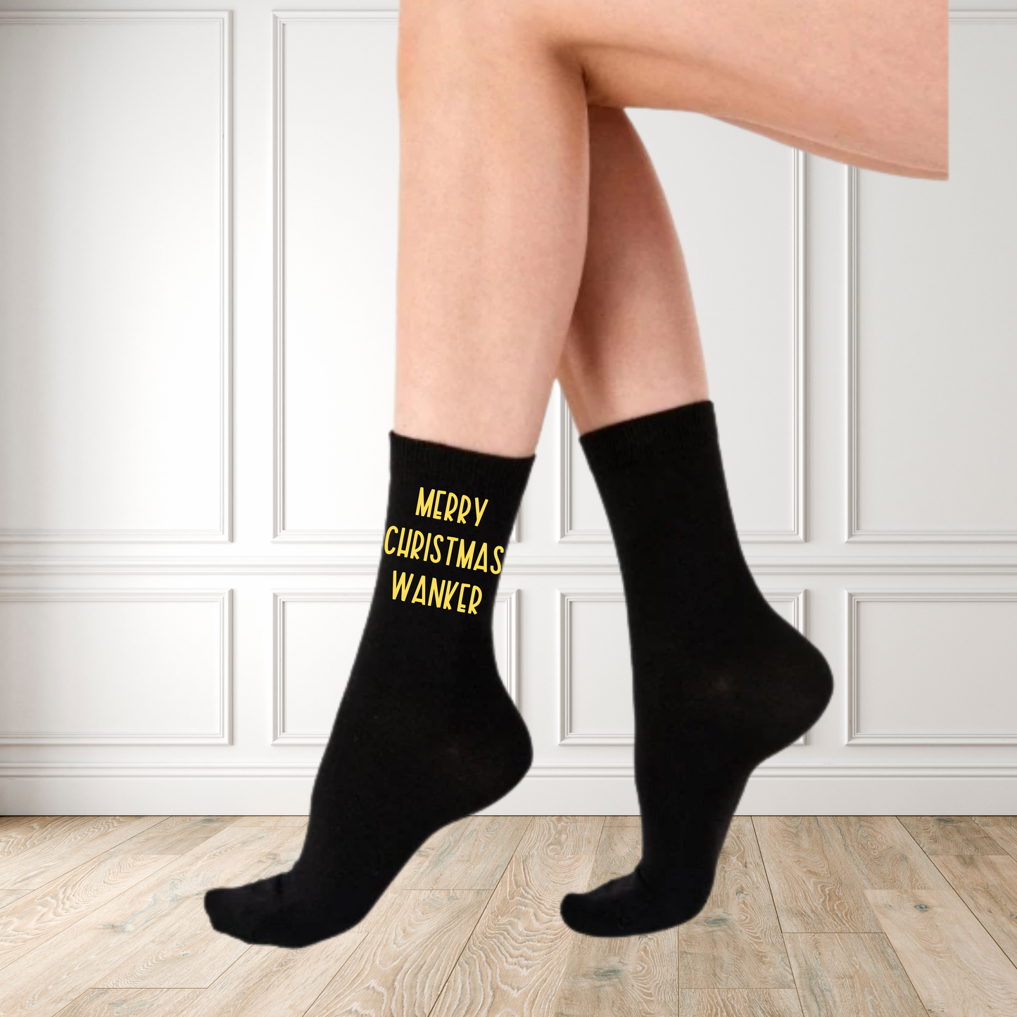 Merry Christmas Wanker Socks – Rude Funny Christmas Socks