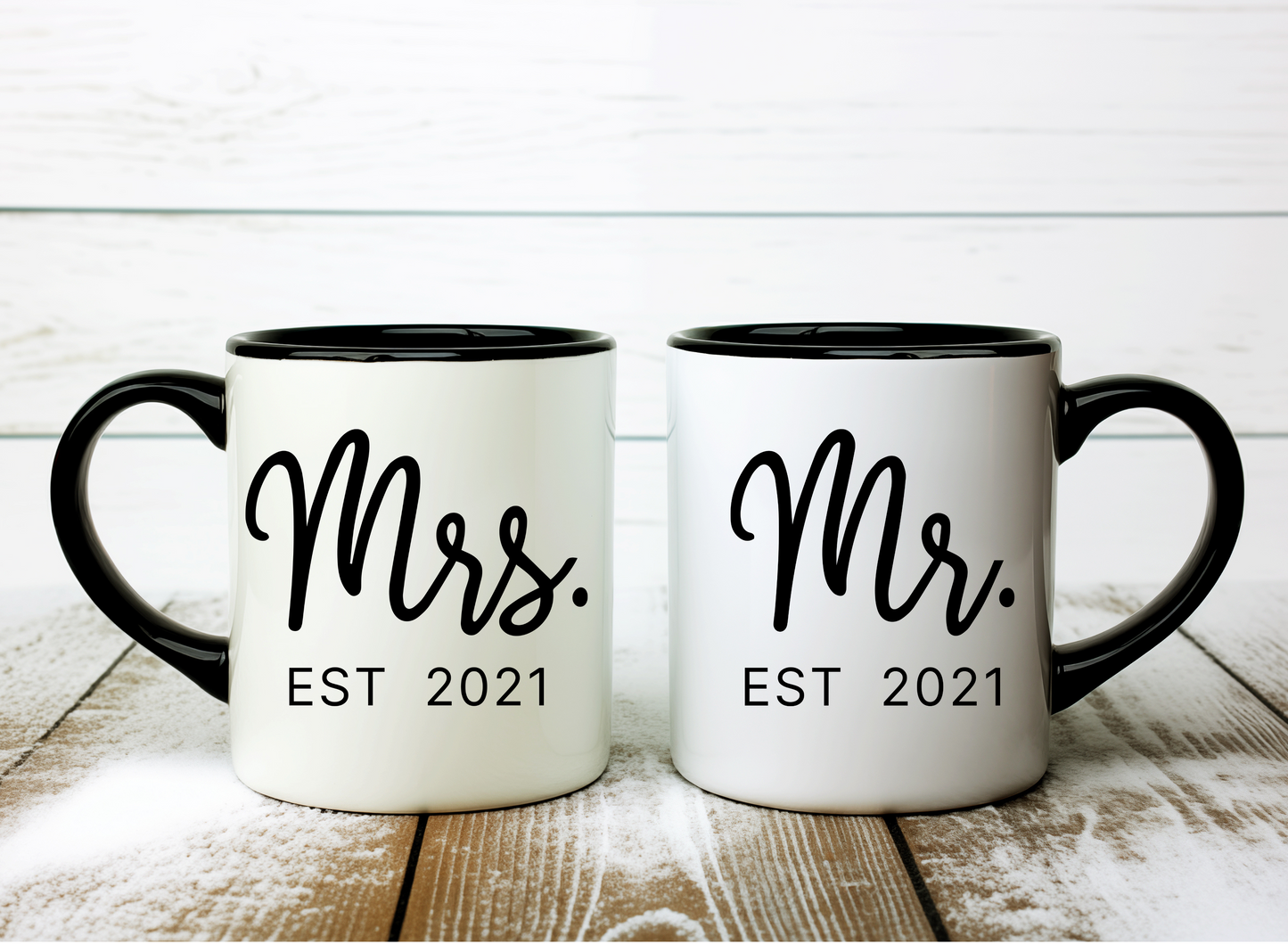 Mr & Mrs Mug Set