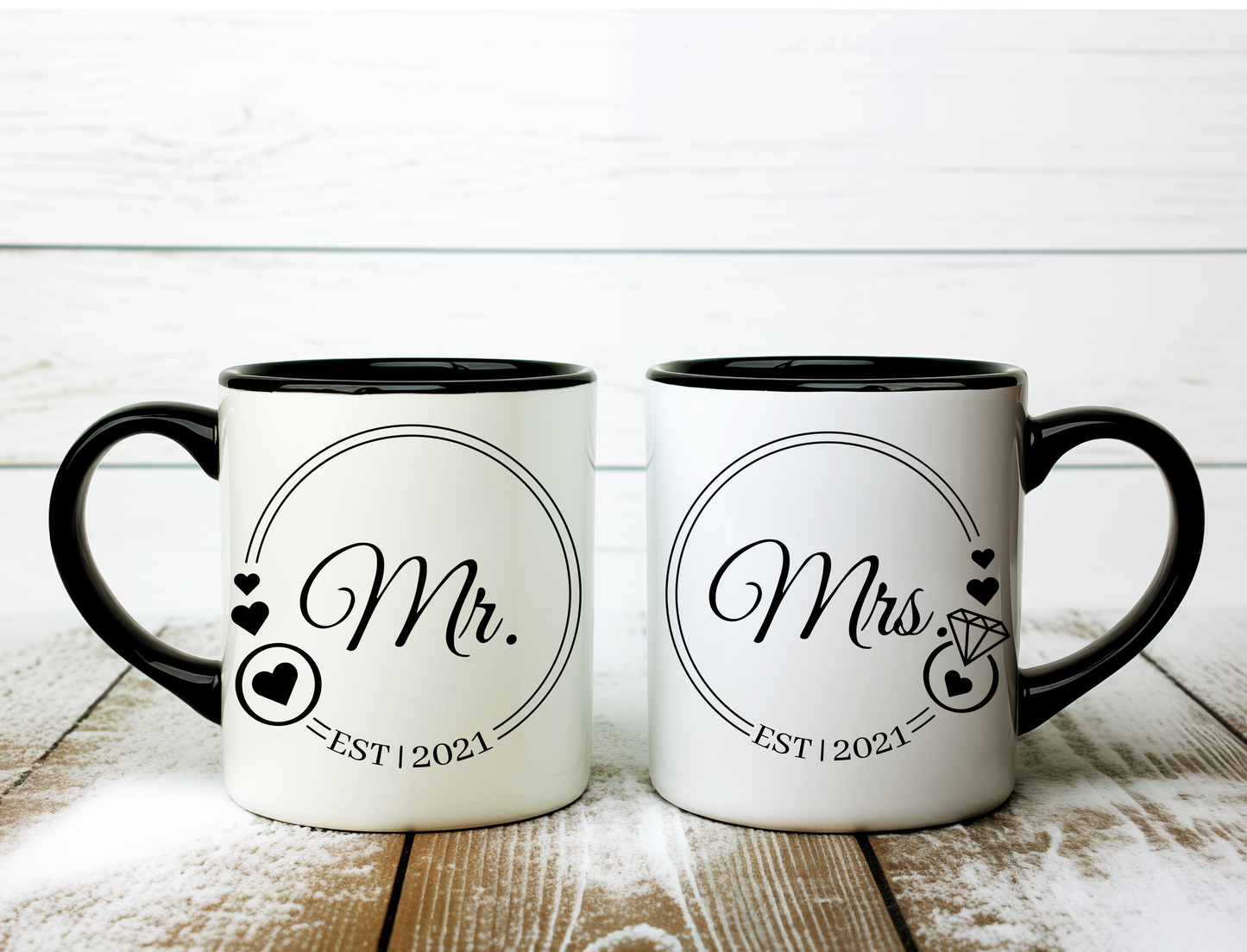 Mr & Mrs Mug Set