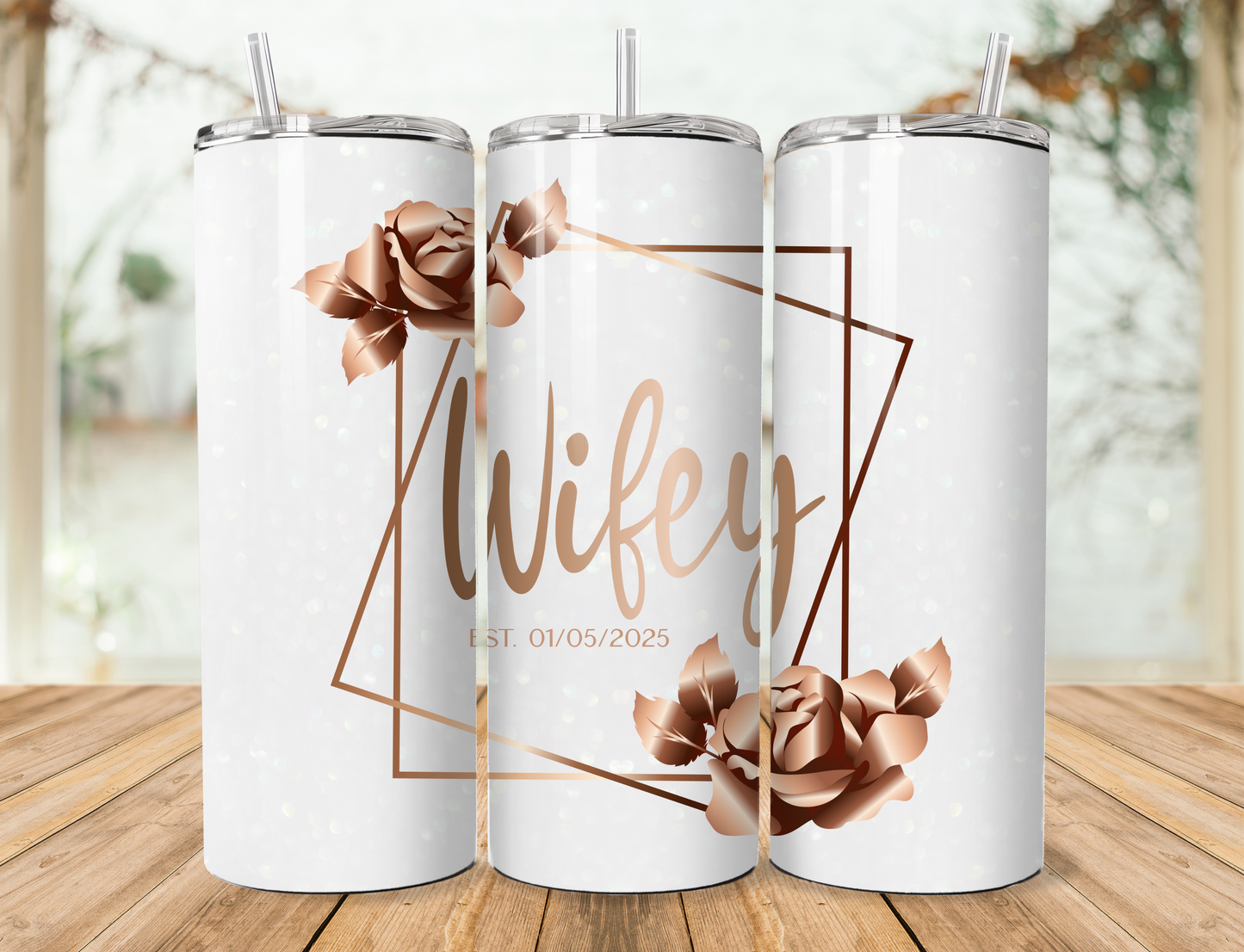 Hubby and Wifey Tumbler Set