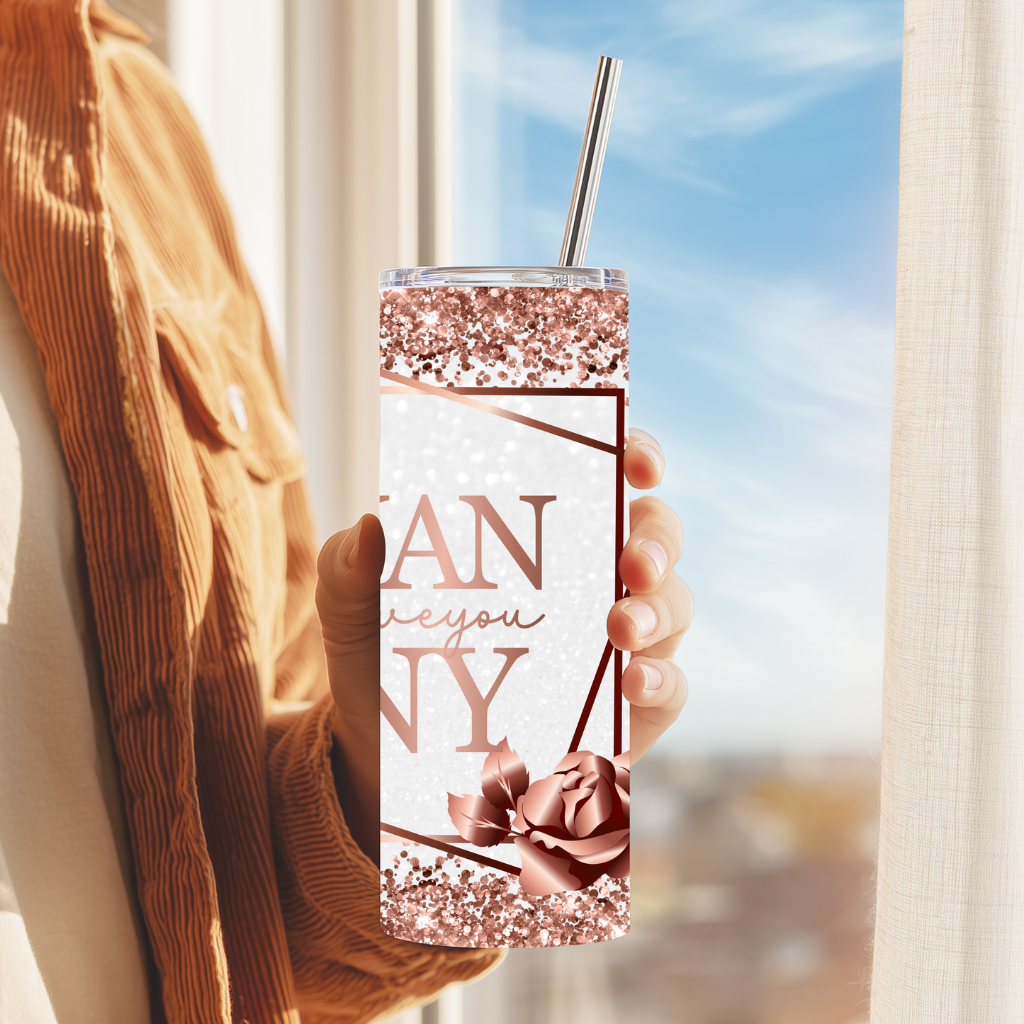 Rose Gold Grandma/Nanny/Nana/Granny Tumbler