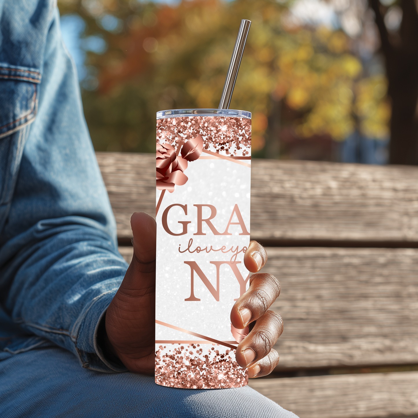 Rose Gold Grandma/Nanny/Nana/Granny Tumbler