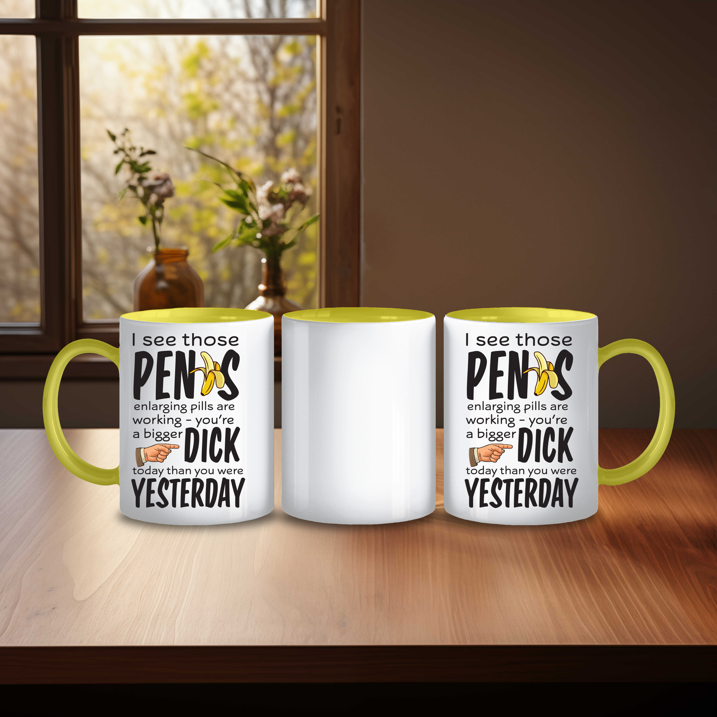 Funny Bigger Dick Than Yesterday Mug