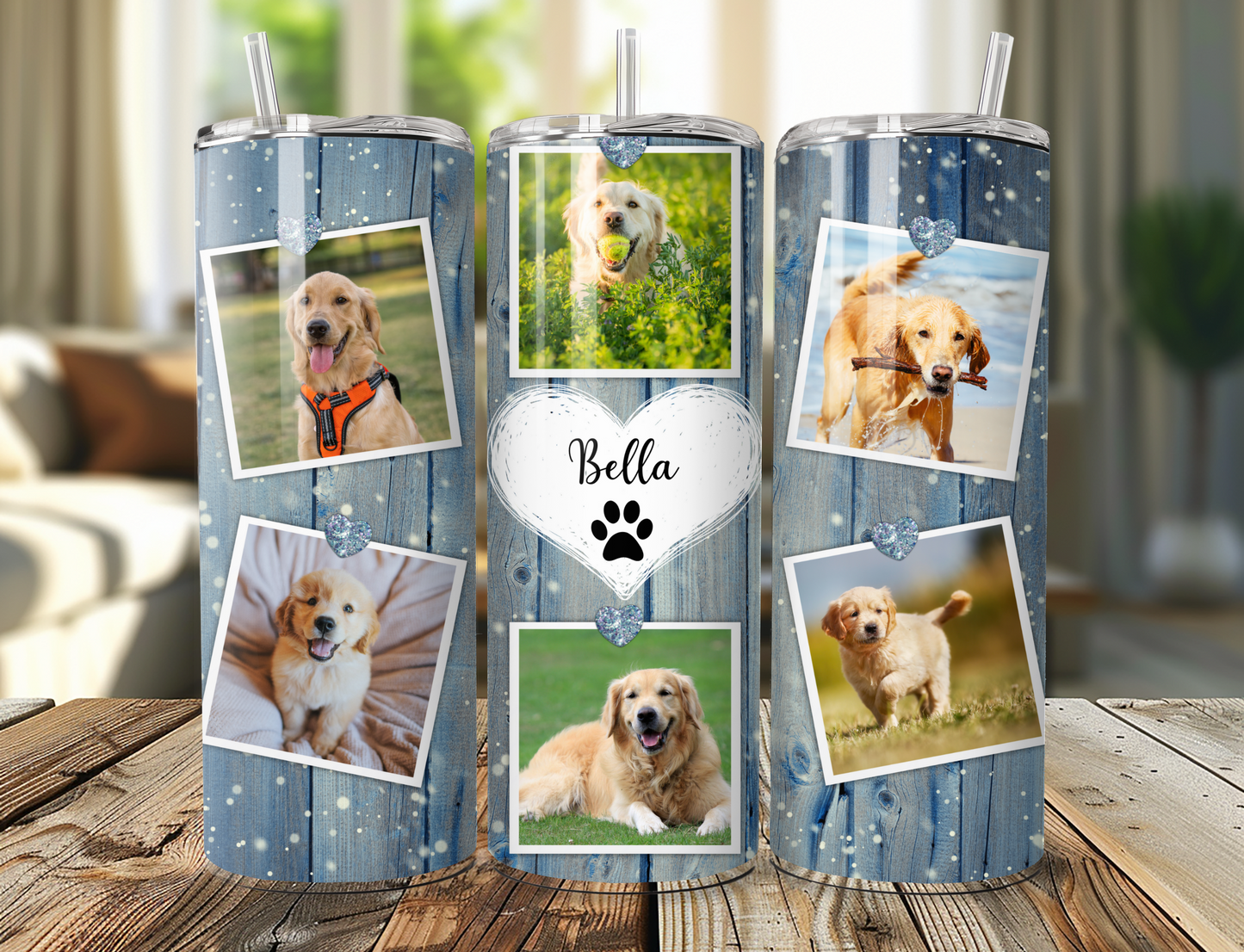 Personalised Photo Skinny Tumbler