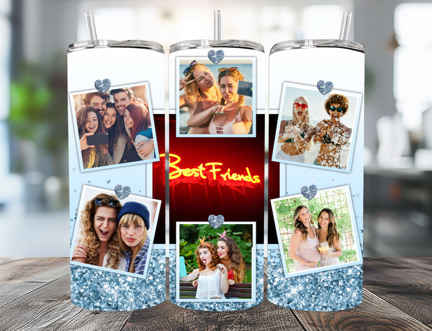 Personalised Photo Tumbler - Various Colours