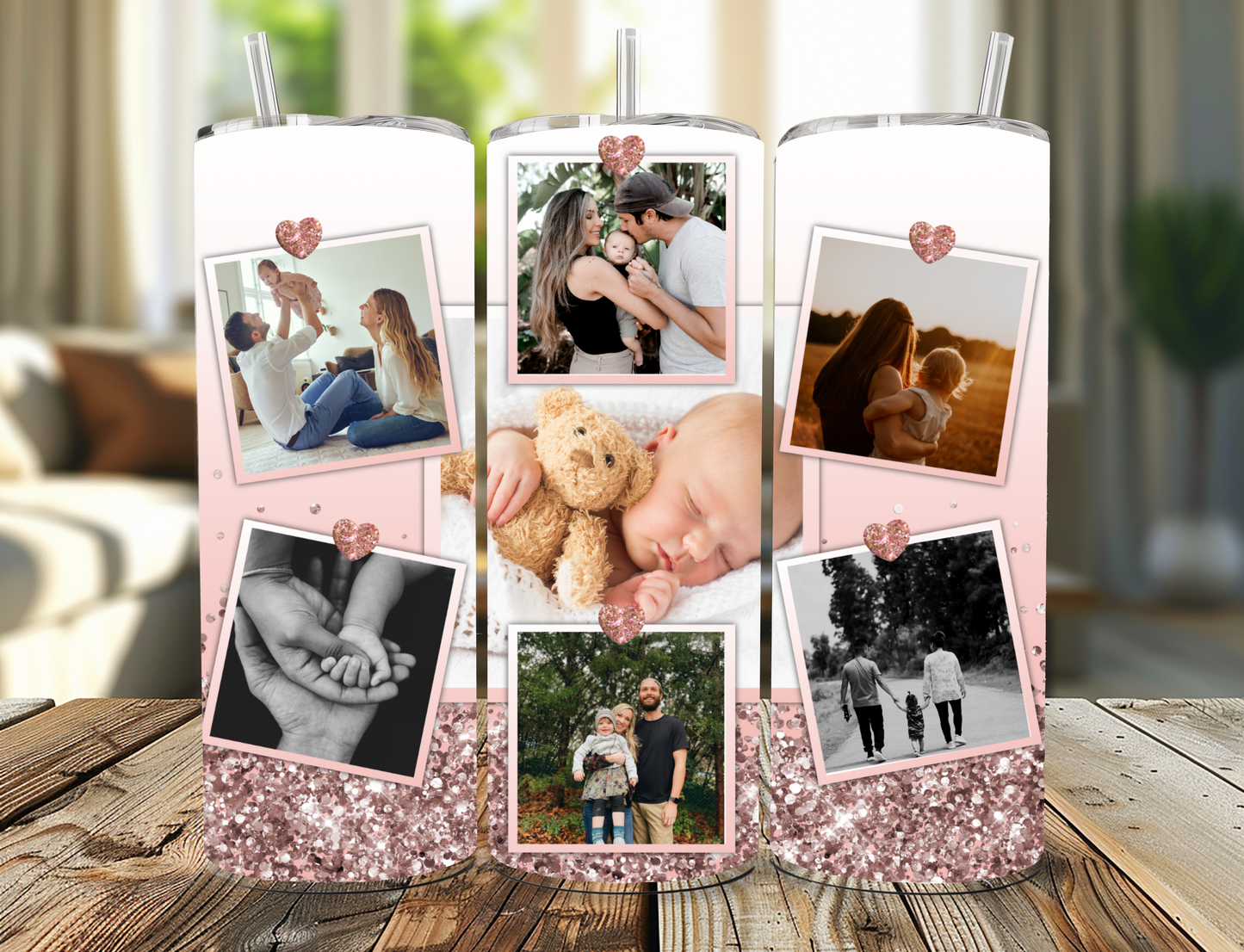 Personalised Photo Tumbler - Various Colours