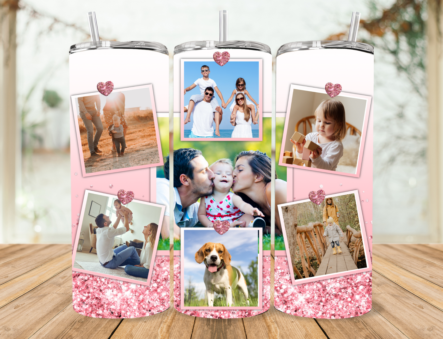 Personalised Photo Tumbler - Various Colours