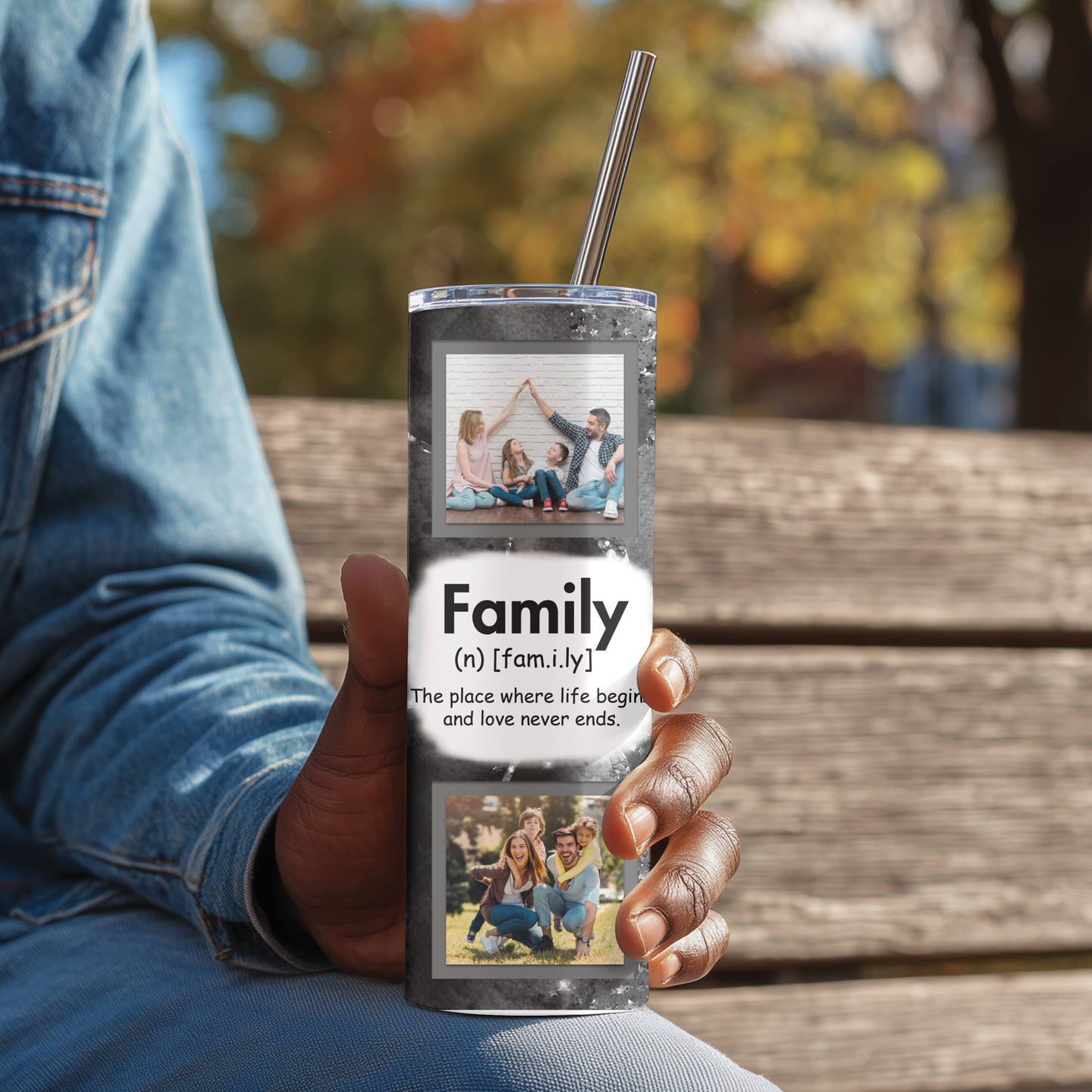 Family Photo Tumbler