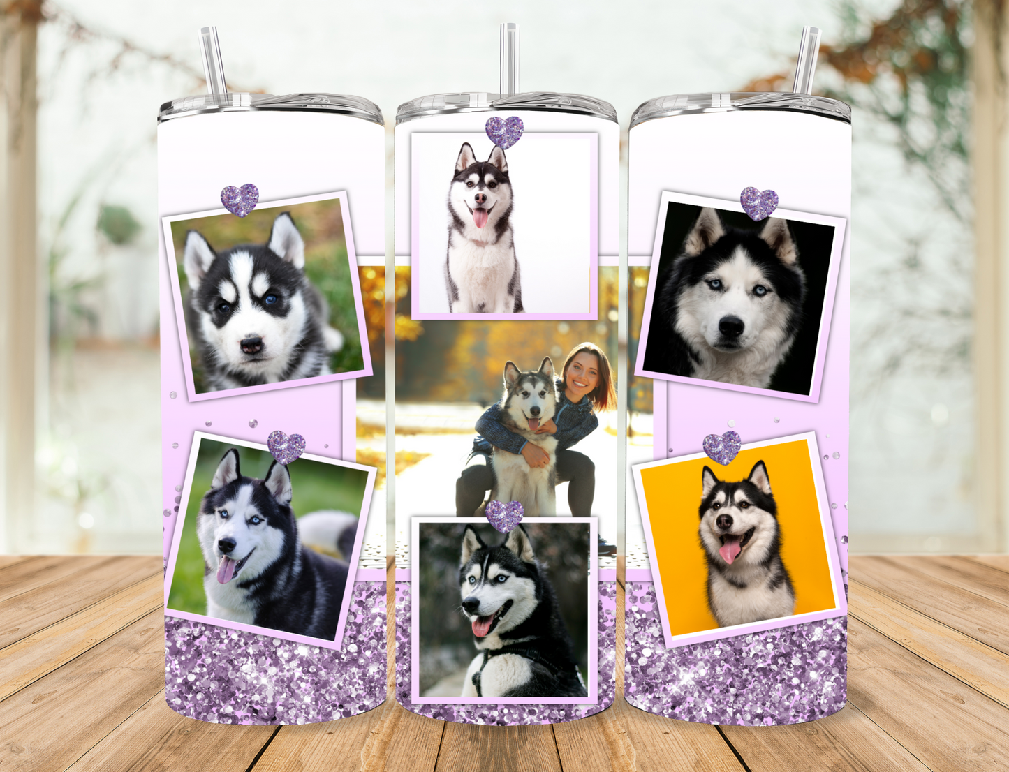 Personalised Photo Tumbler - Various Colours