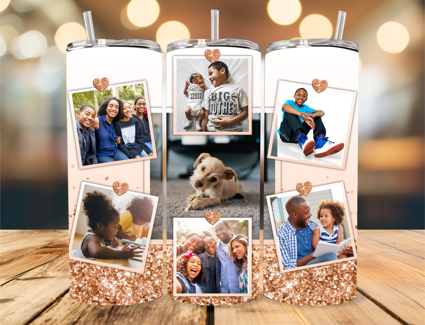 Personalised Photo Tumbler - Various Colours