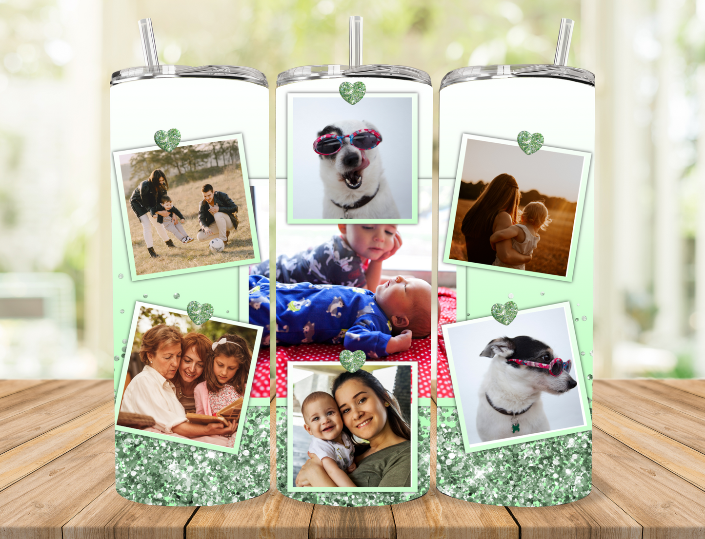 Personalised Photo Tumbler - Various Colours