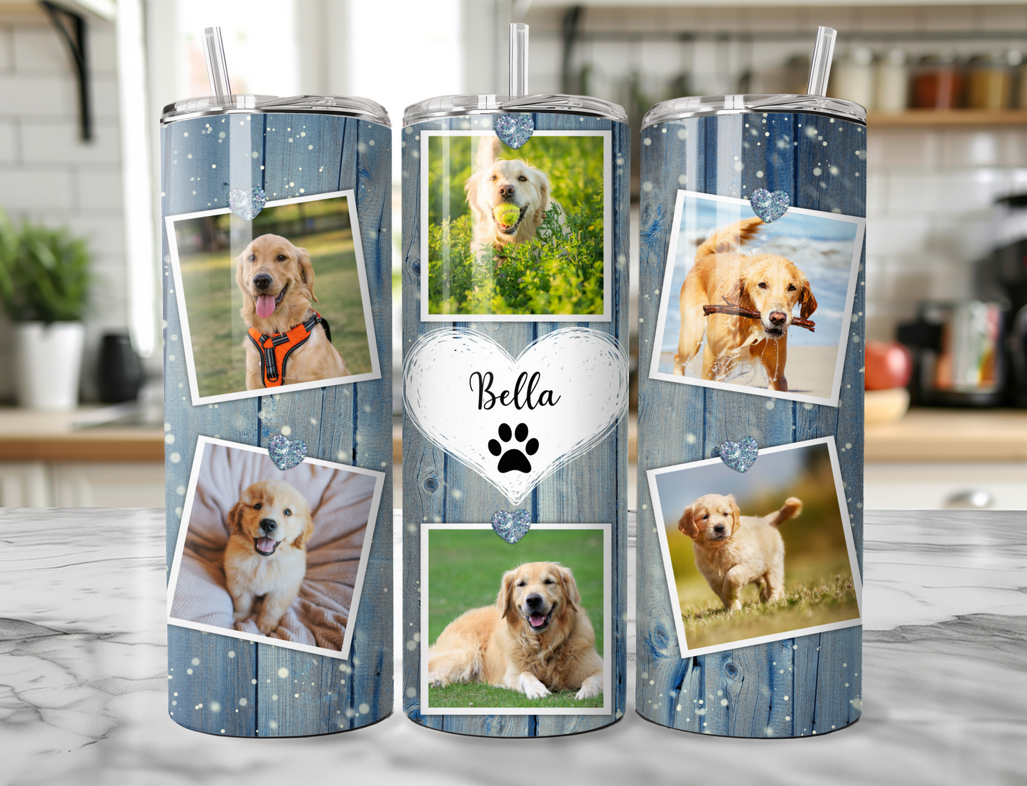 Personalised Photo Skinny Tumbler