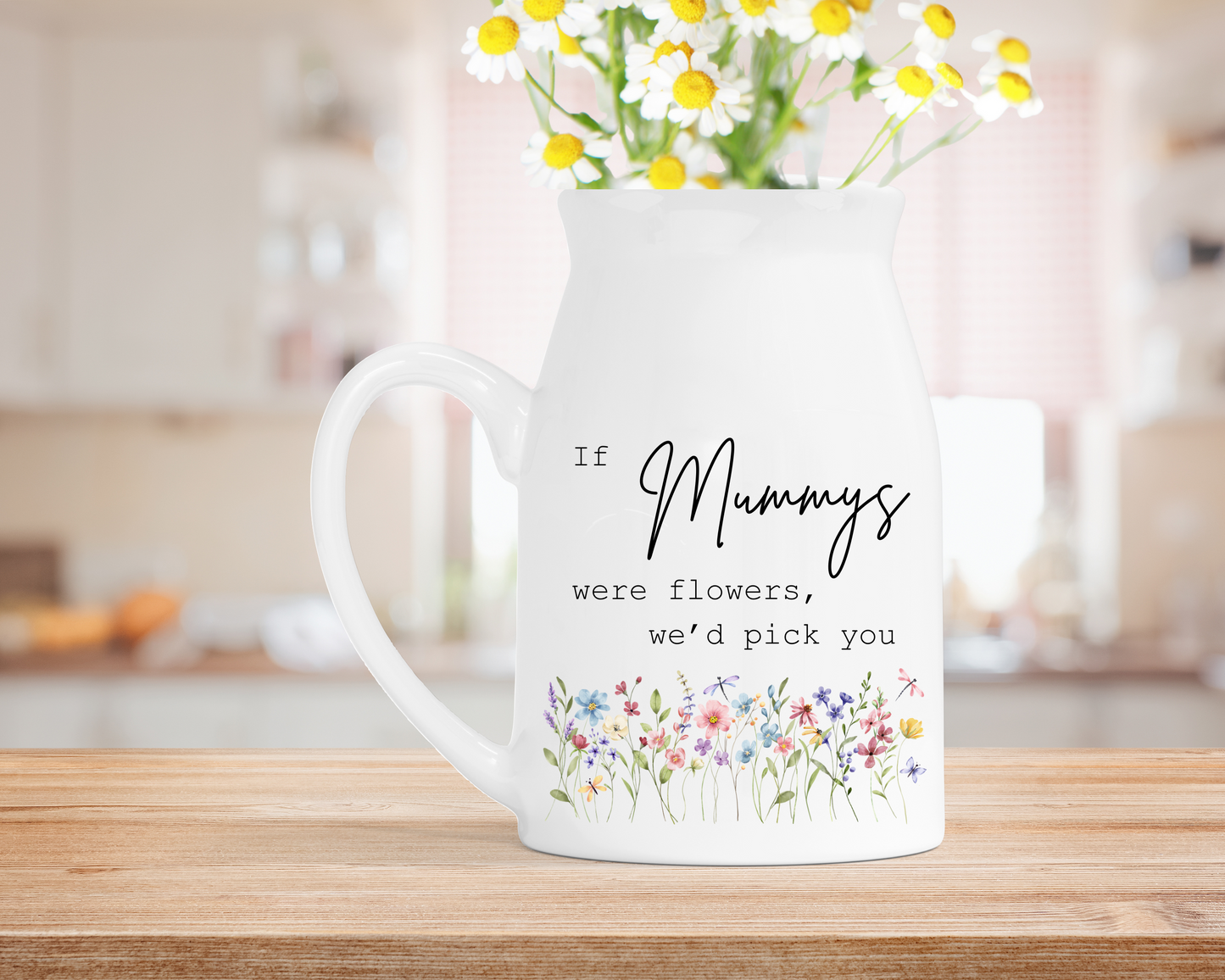 Personalised ‘If You Were Flowers’ Milk Jug Vase
