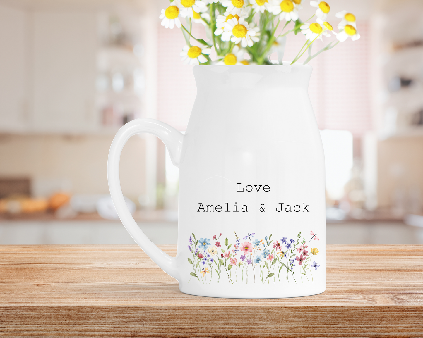 Personalised ‘If You Were Flowers’ Milk Jug Vase