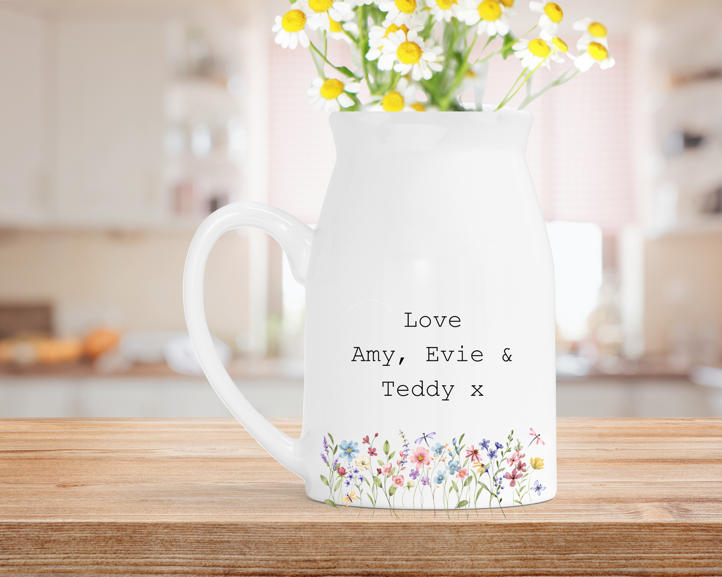 Personalised ‘If You Were Flowers’ Milk Jug Vase