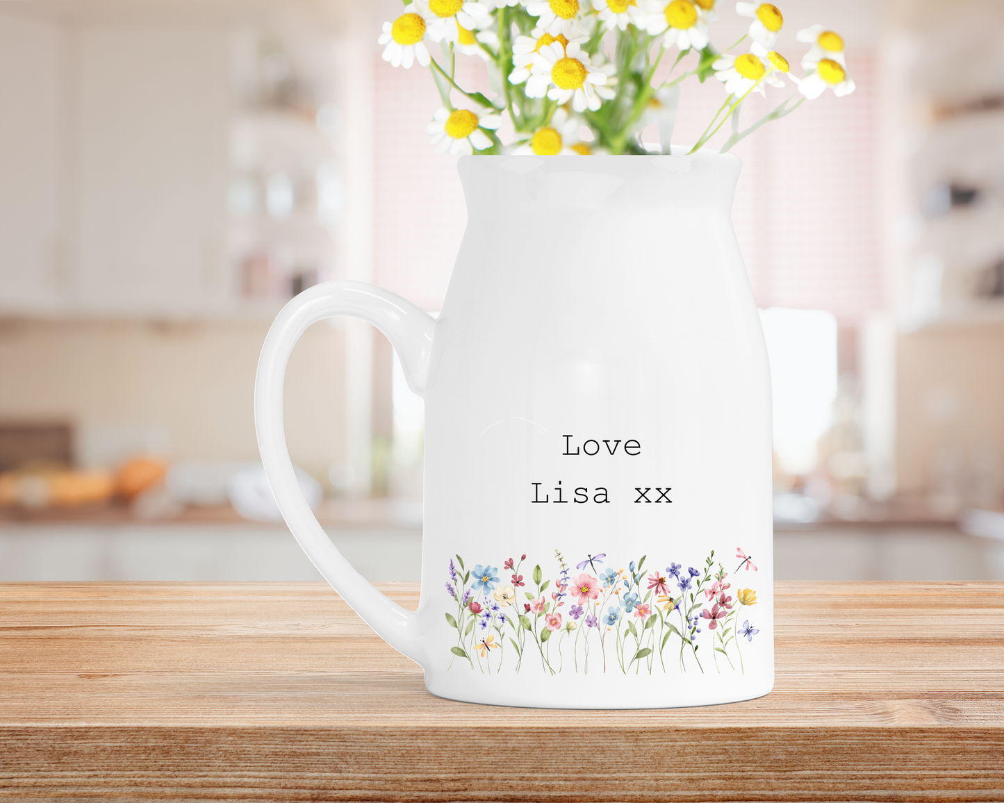 Personalised ‘If You Were Flowers’ Milk Jug Vase