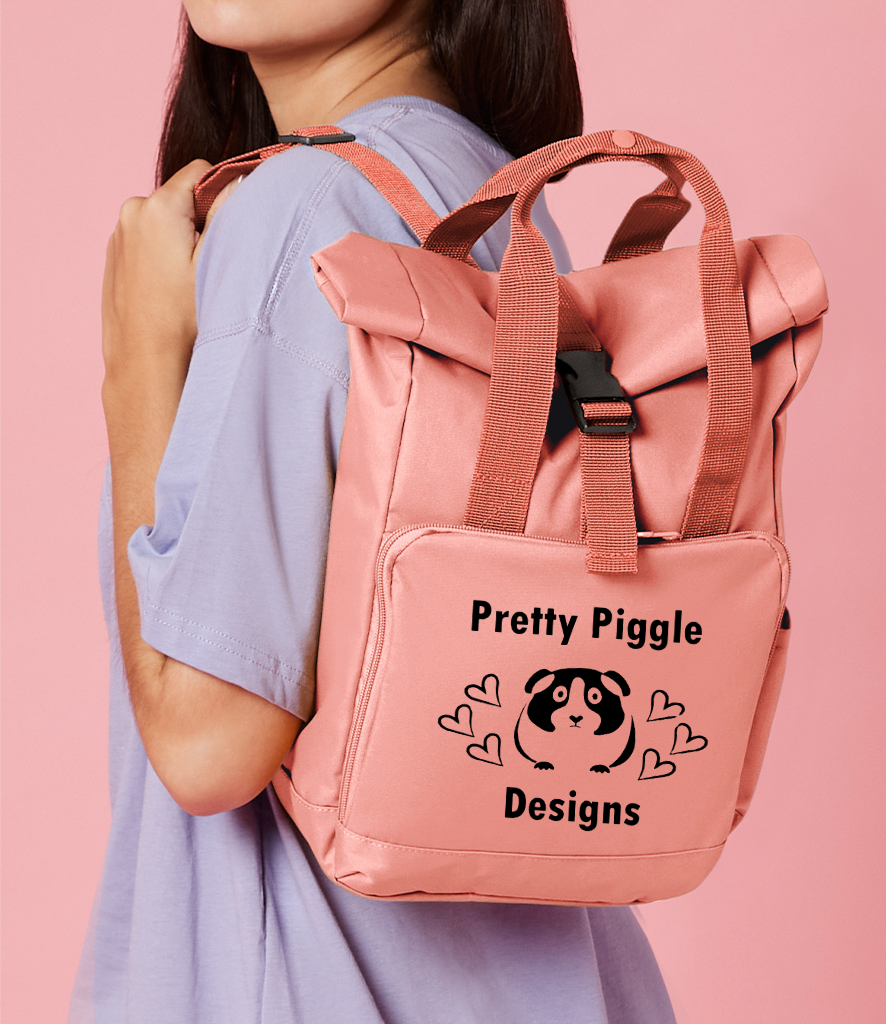 100% recycled Twin Handle Roll-Top Backpack