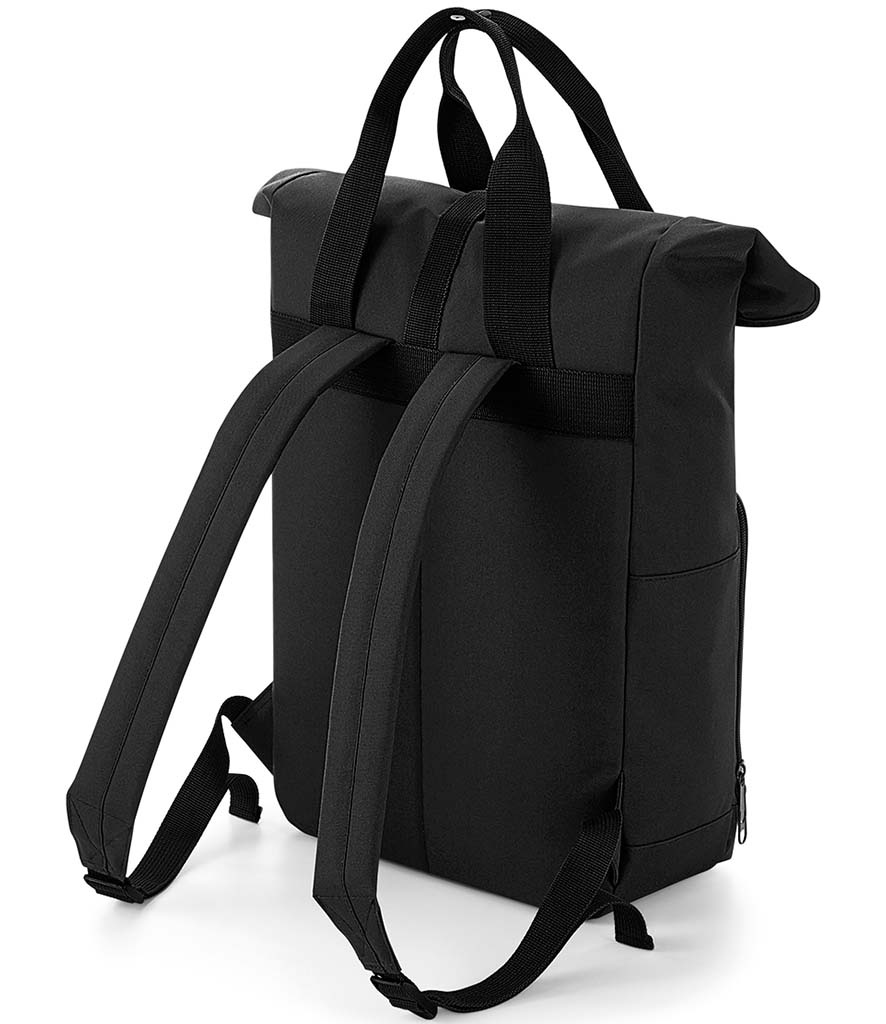 100% recycled Twin Handle Roll-Top Backpack