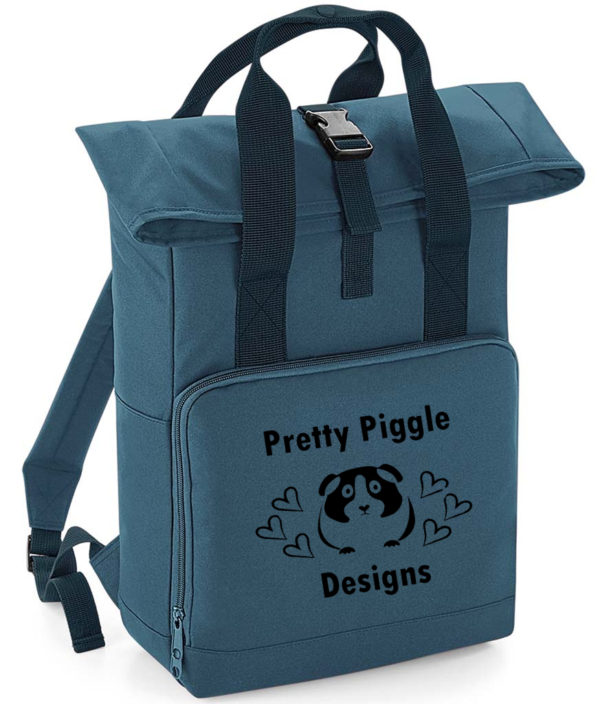 100% recycled Twin Handle Roll-Top Backpack