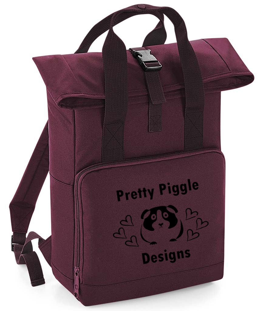100% recycled Twin Handle Roll-Top Backpack