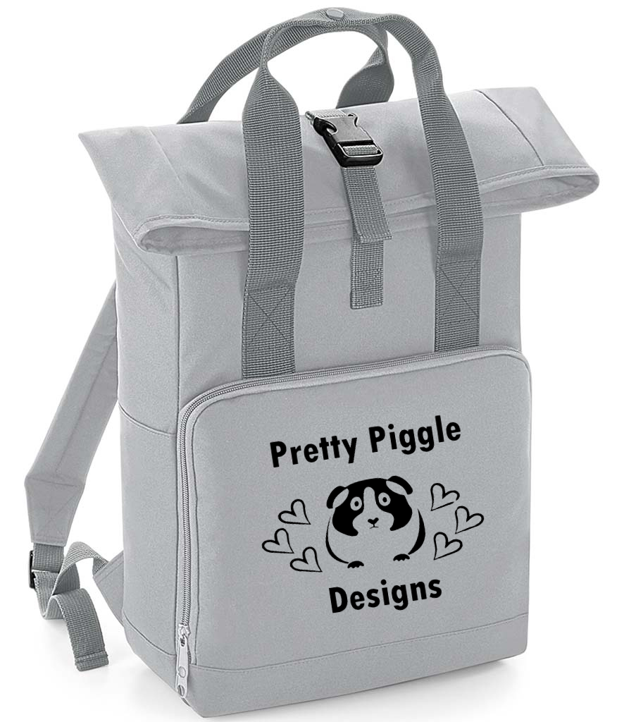 100% recycled Twin Handle Roll-Top Backpack