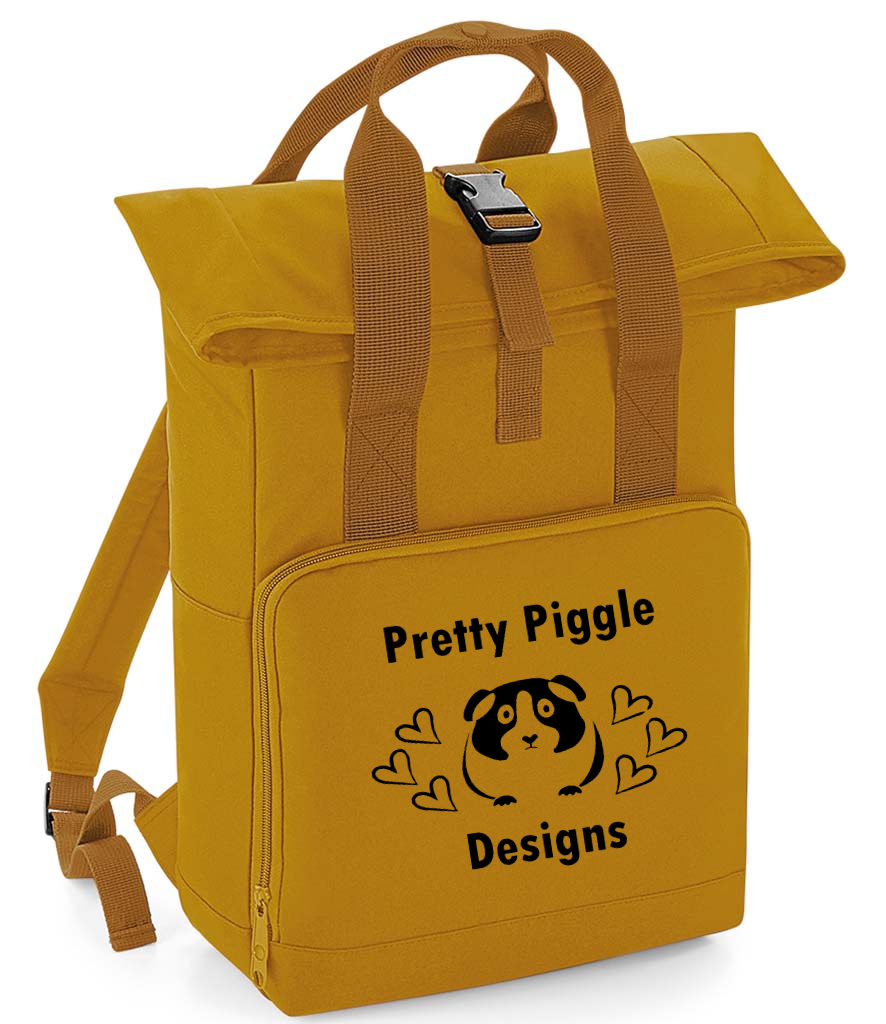 100% recycled Twin Handle Roll-Top Backpack