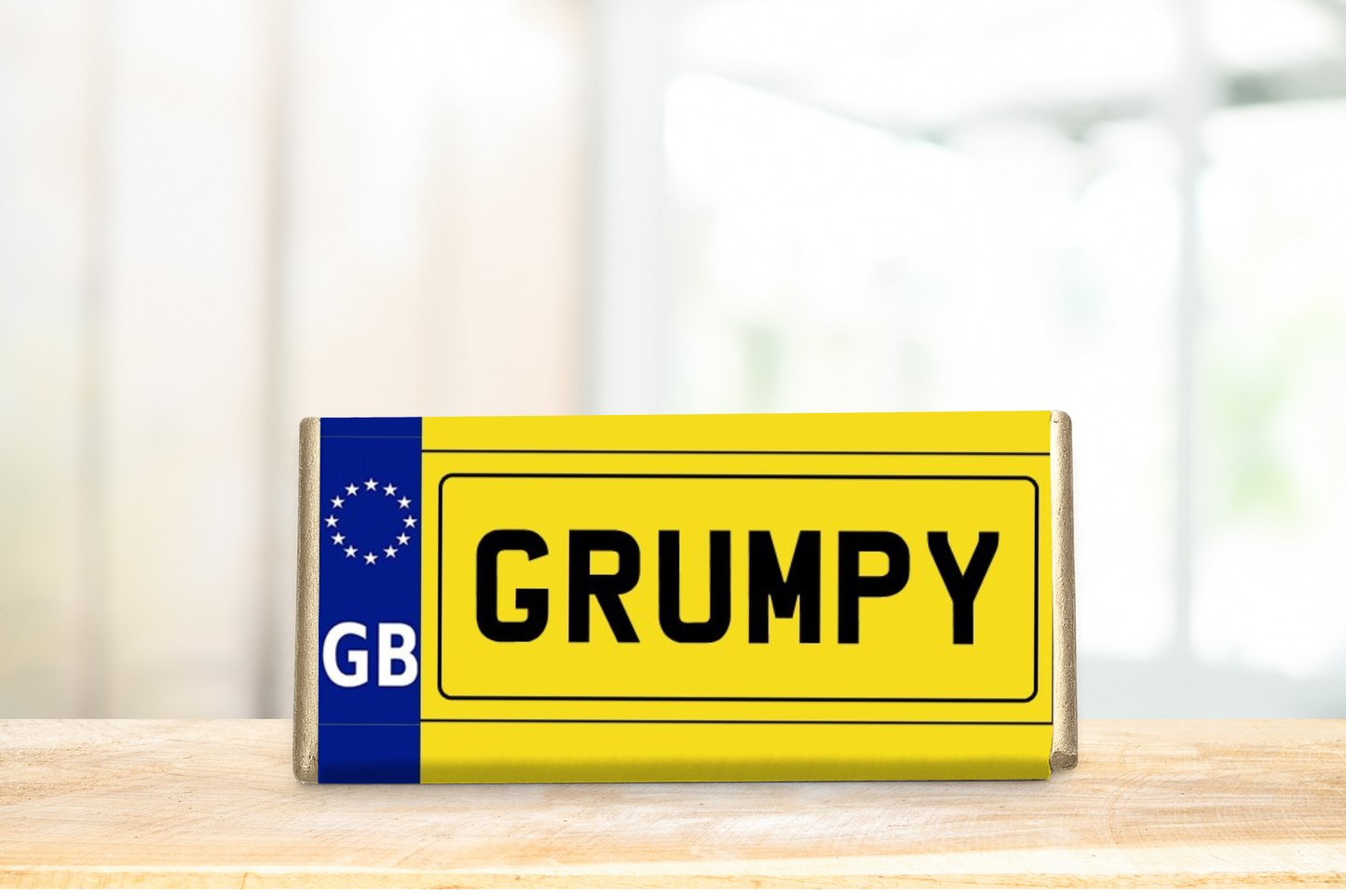 Rude Number Plate Chocolate Bar or Wrapper