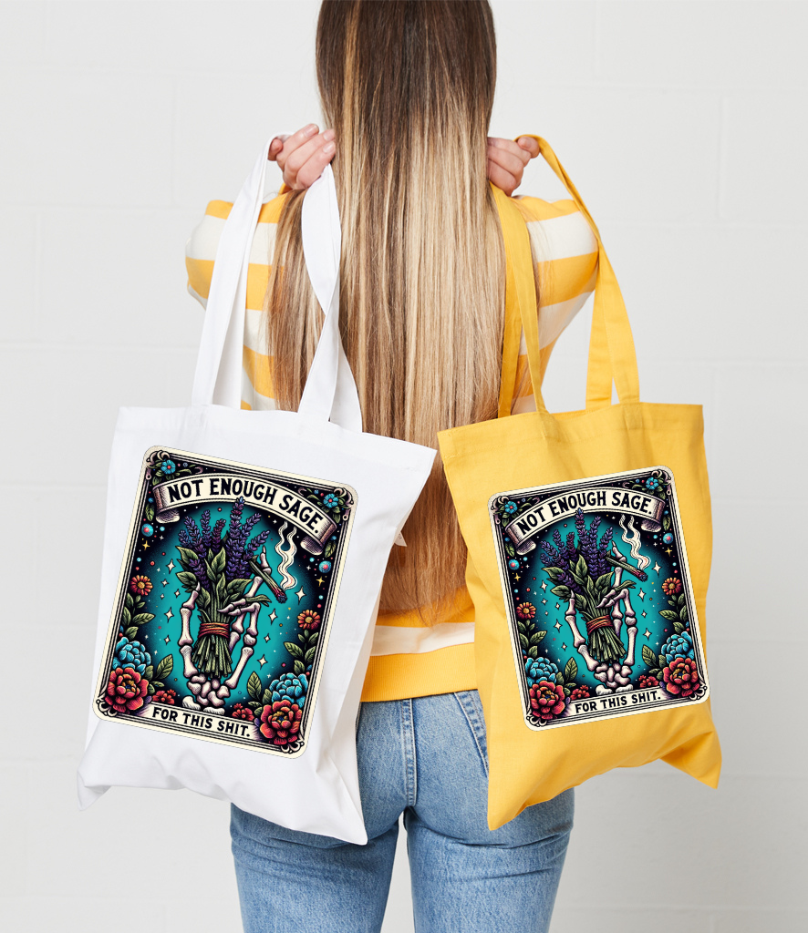 Not Enough Sage Tarot Card Tote Bag