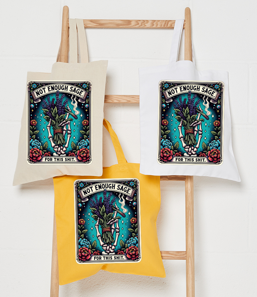 Not Enough Sage Tarot Card Tote Bag