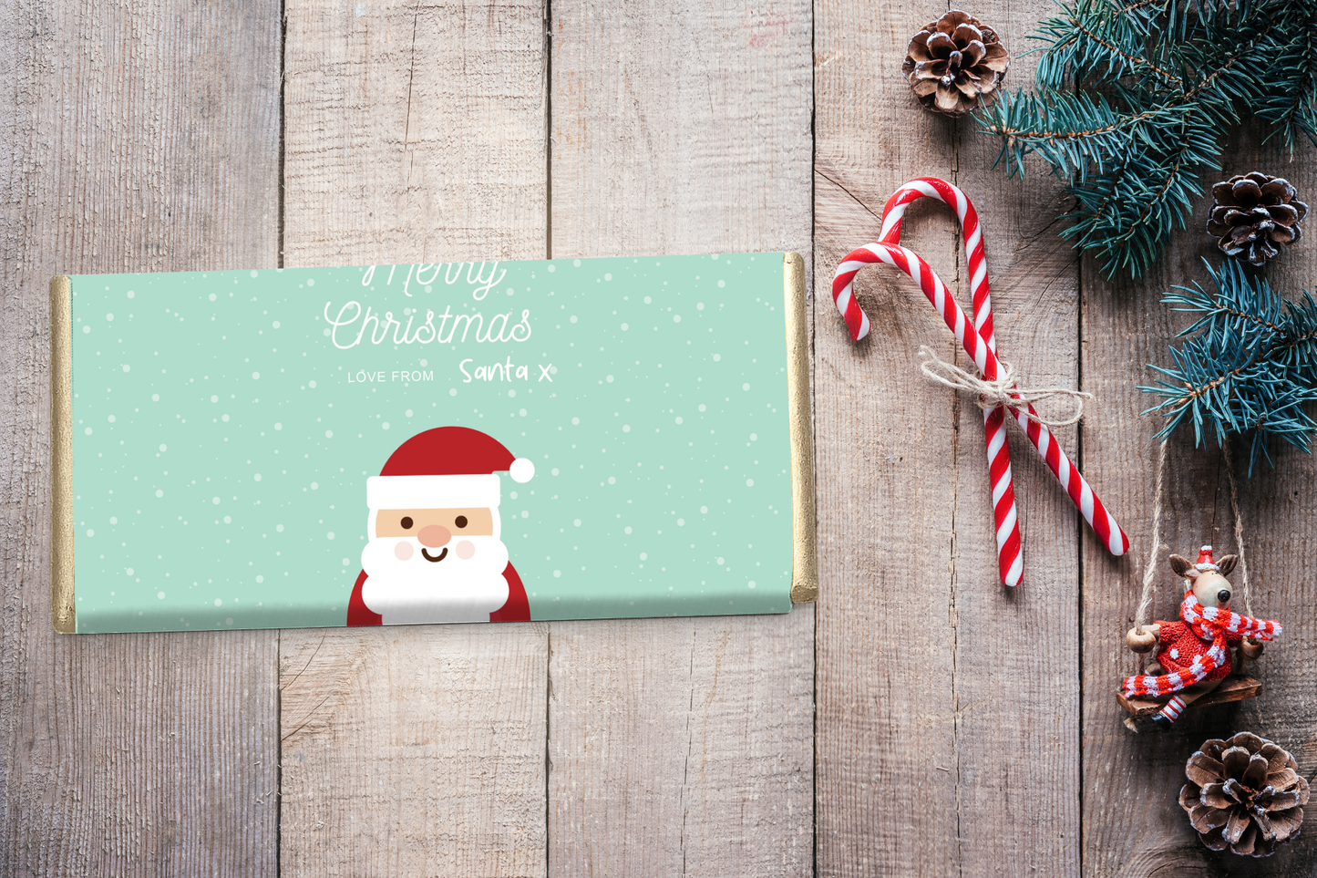 Personalised Christmas Chocolate Bar
