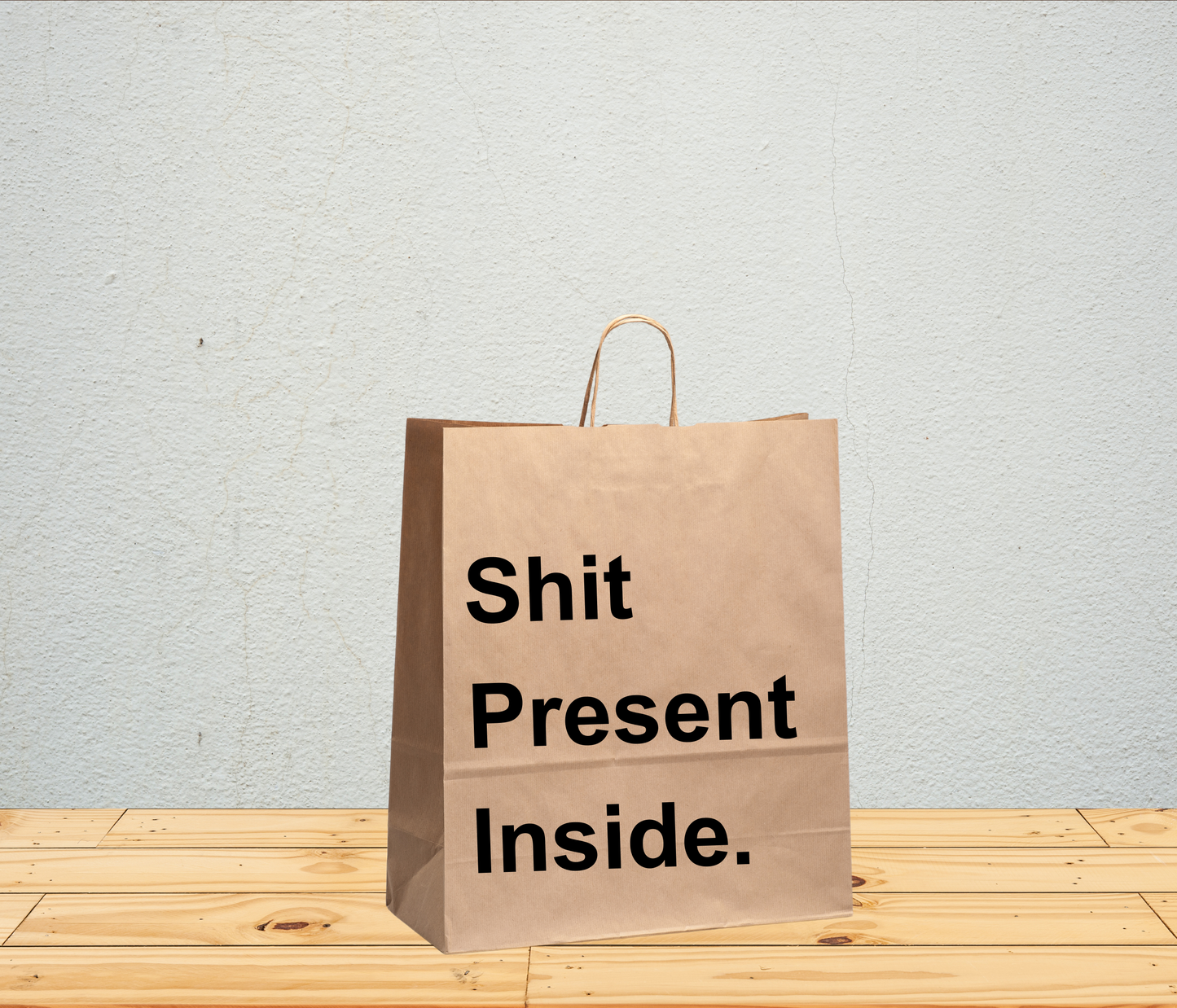 Funny Gift Bag – “Shit Present Inside”