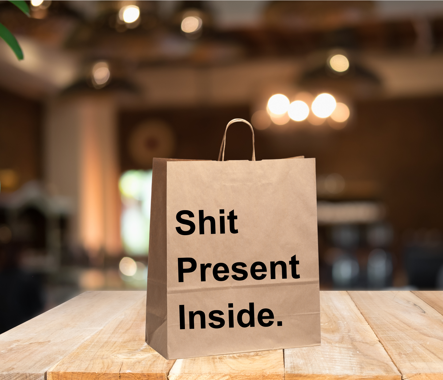 Funny Gift Bag – “Shit Present Inside”
