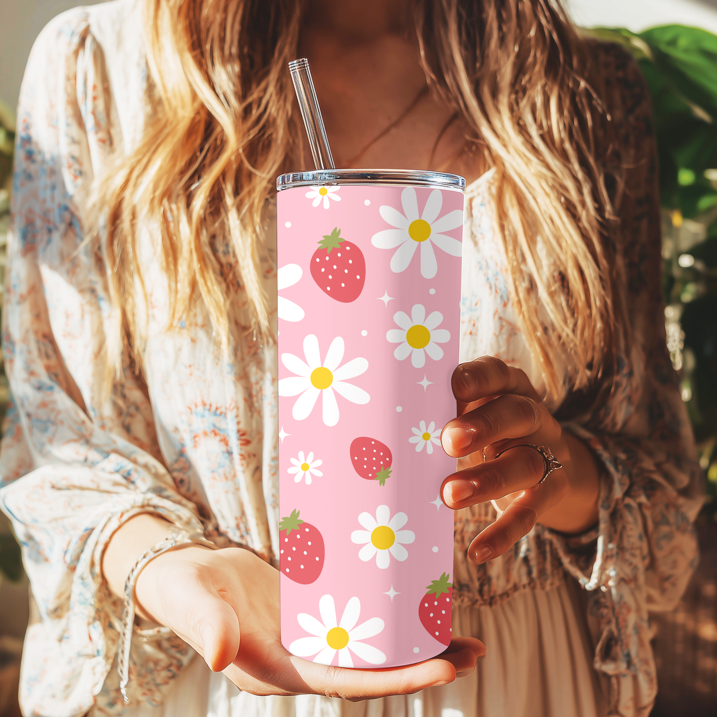 Strawberry Skinny Tumbler