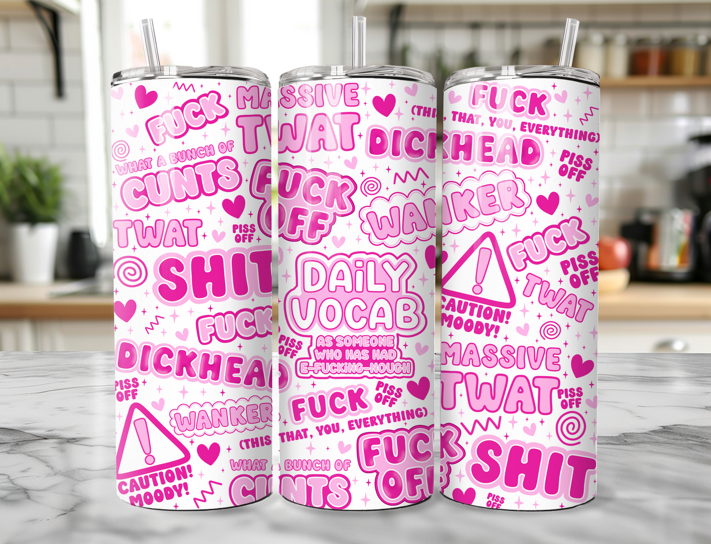 Swearing Daily Vocab Tumbler