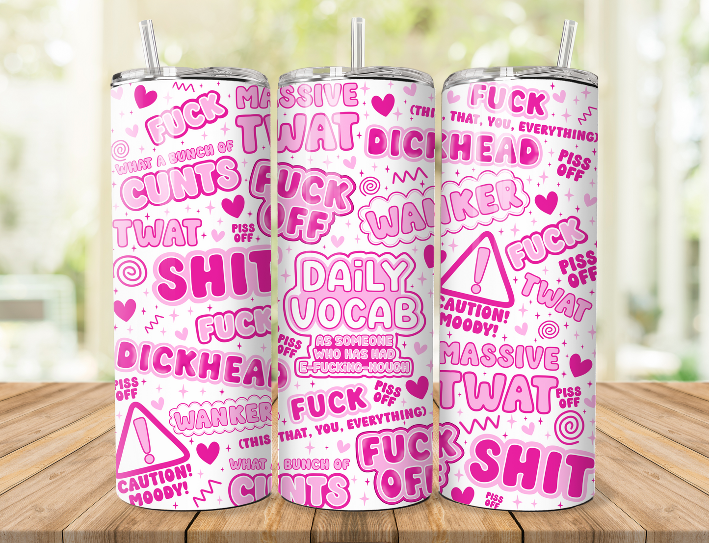 Swearing Daily Vocab Tumbler