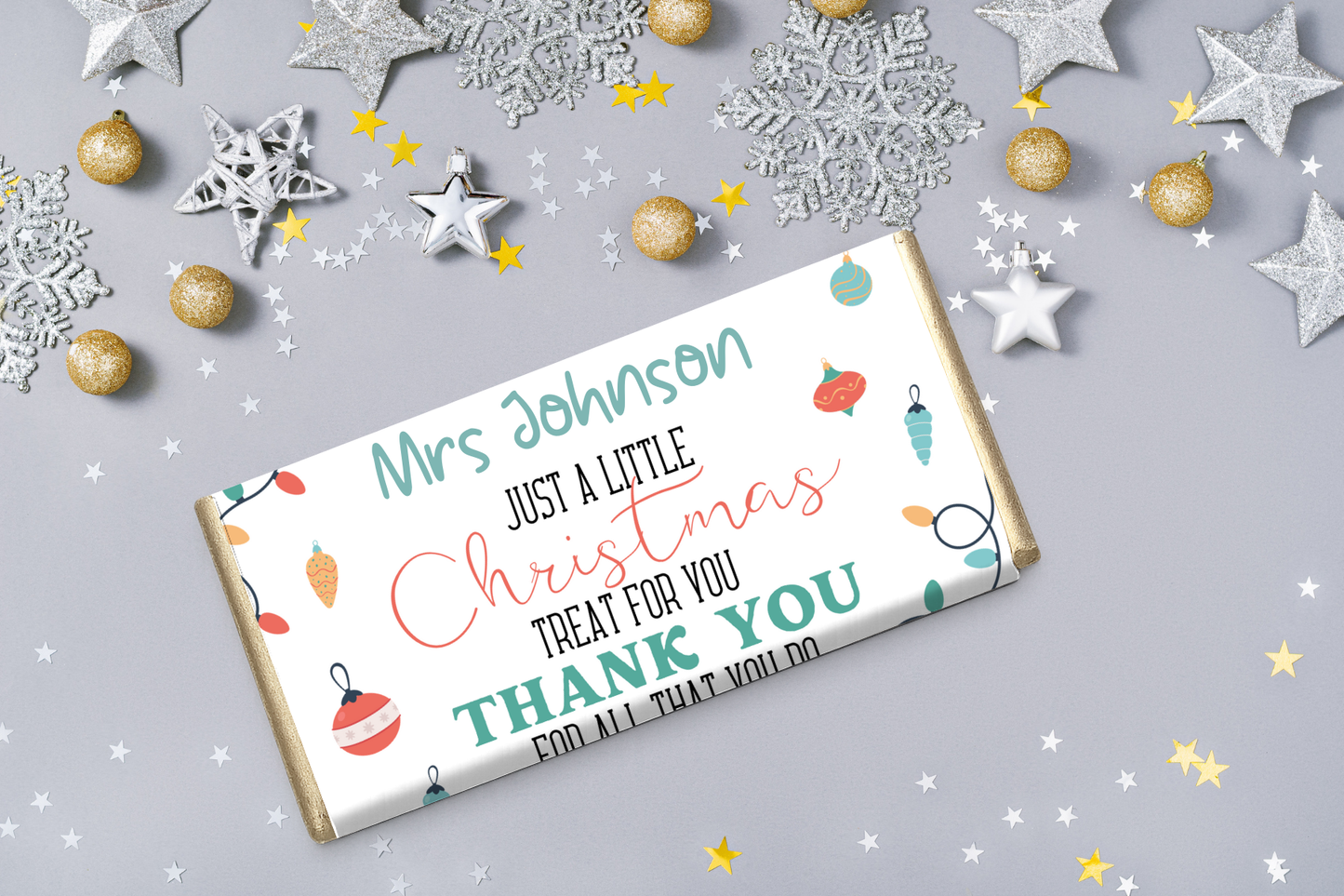 Personalised Teacher Chocolate Bar Gift