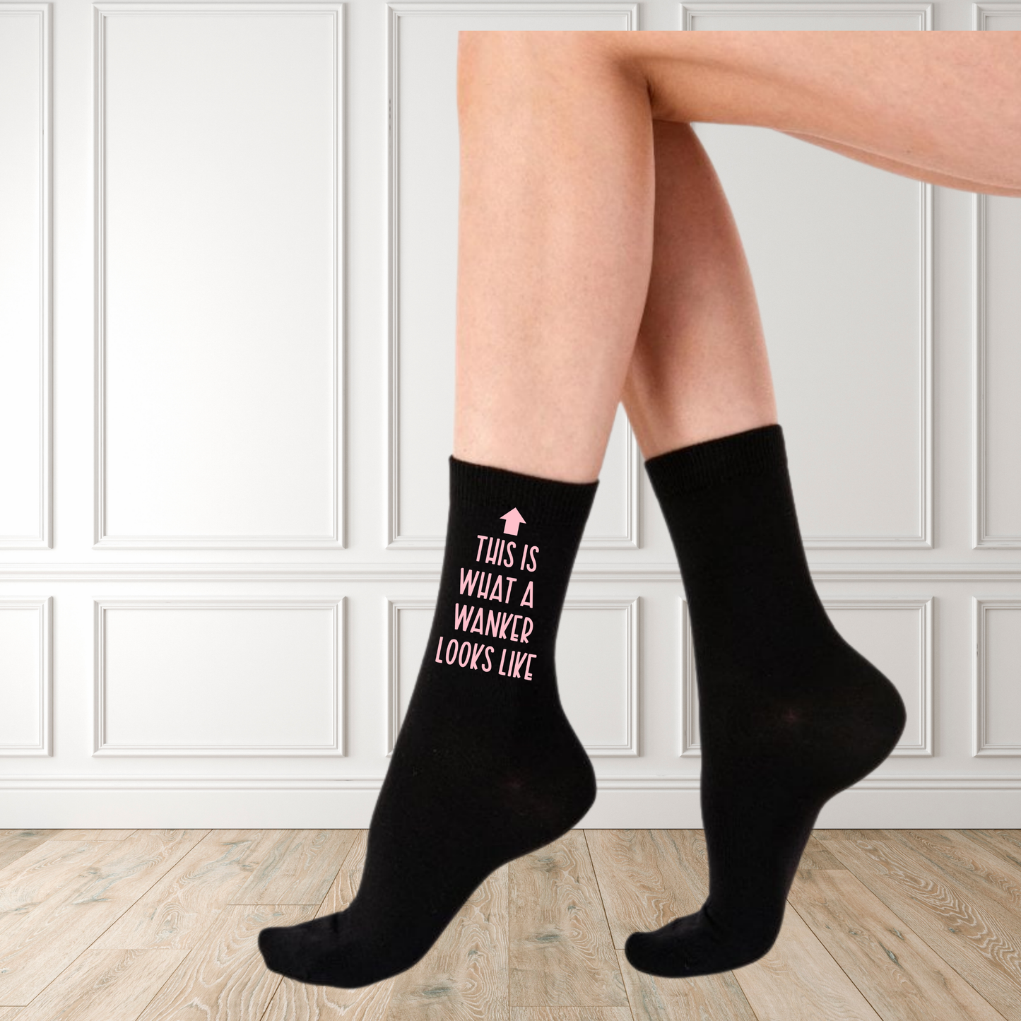 This is what a W*nker looks Like Funny Unisex Printed Socks